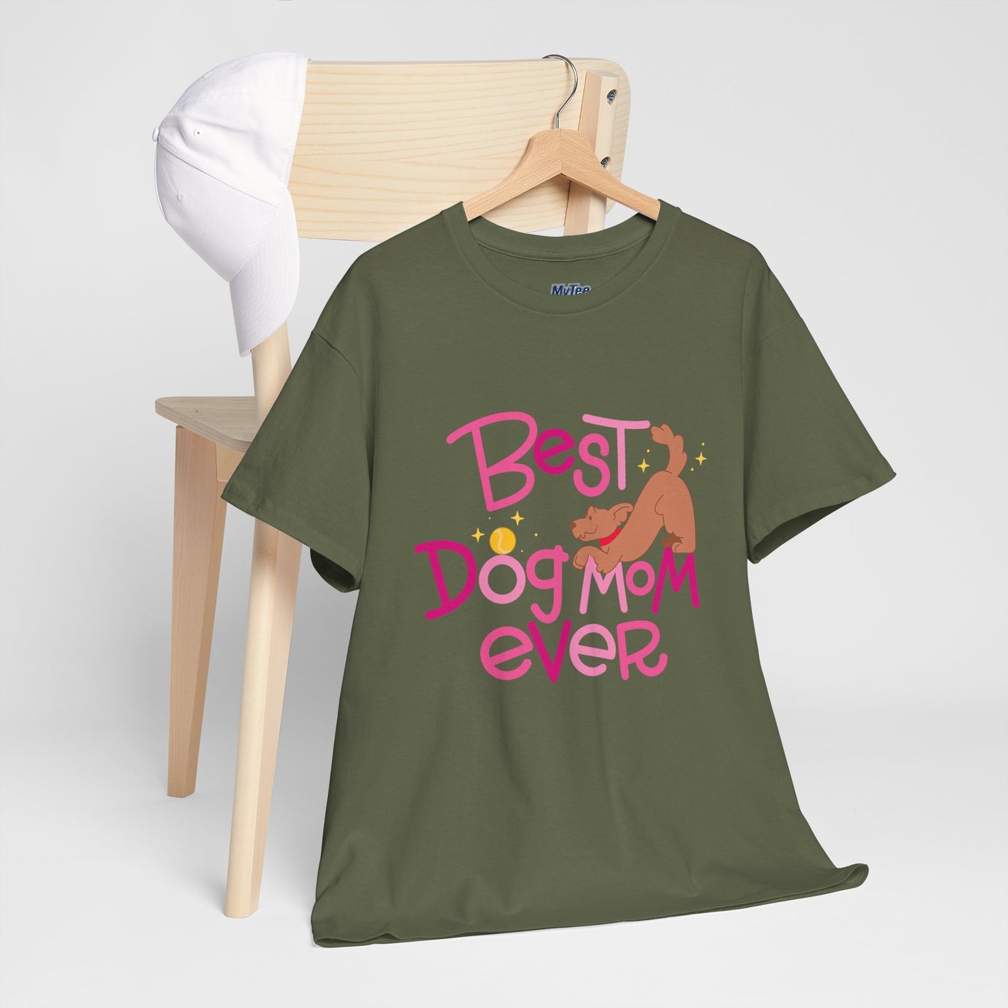 Best Dog Mom Ever Cotton T-Shirt For Proud Mothers