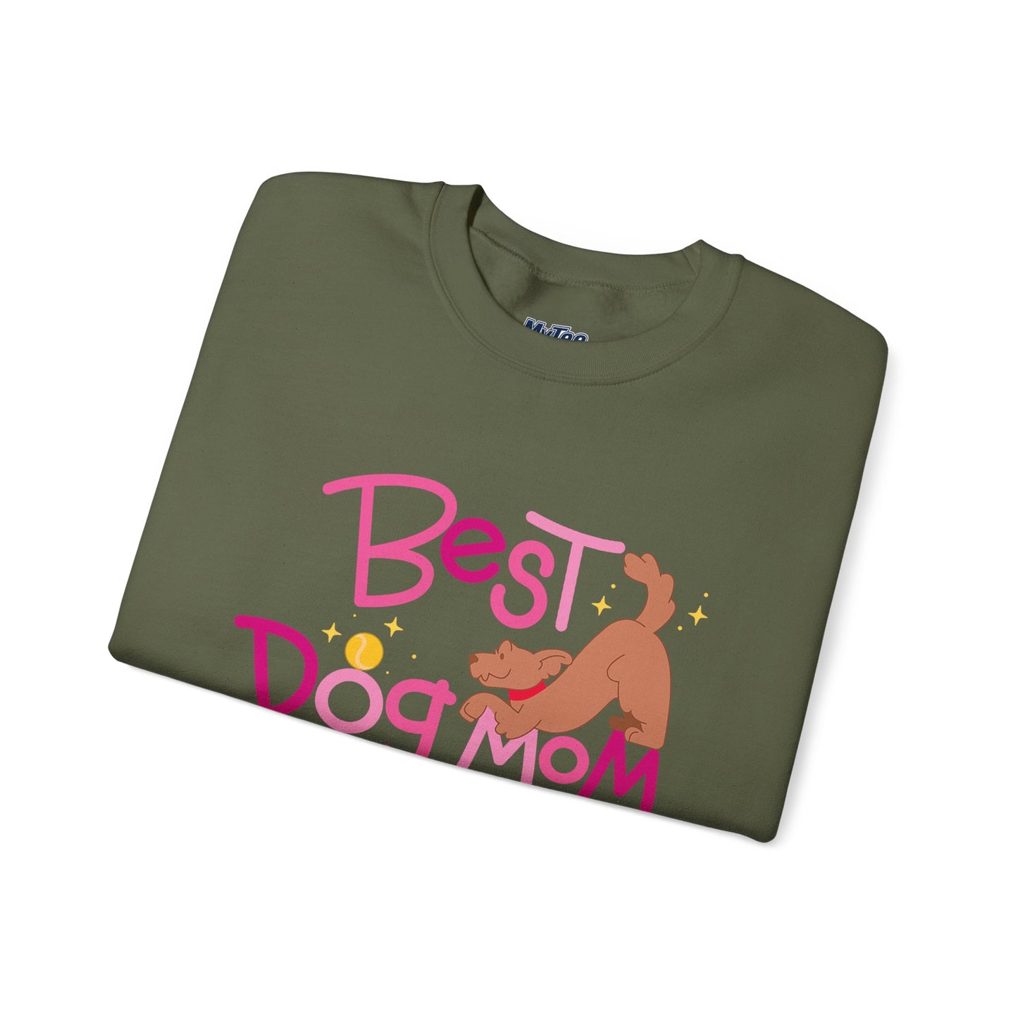 Best Dog Mom Ever Crewneck Sweatshirt | Gift For Dog Moms