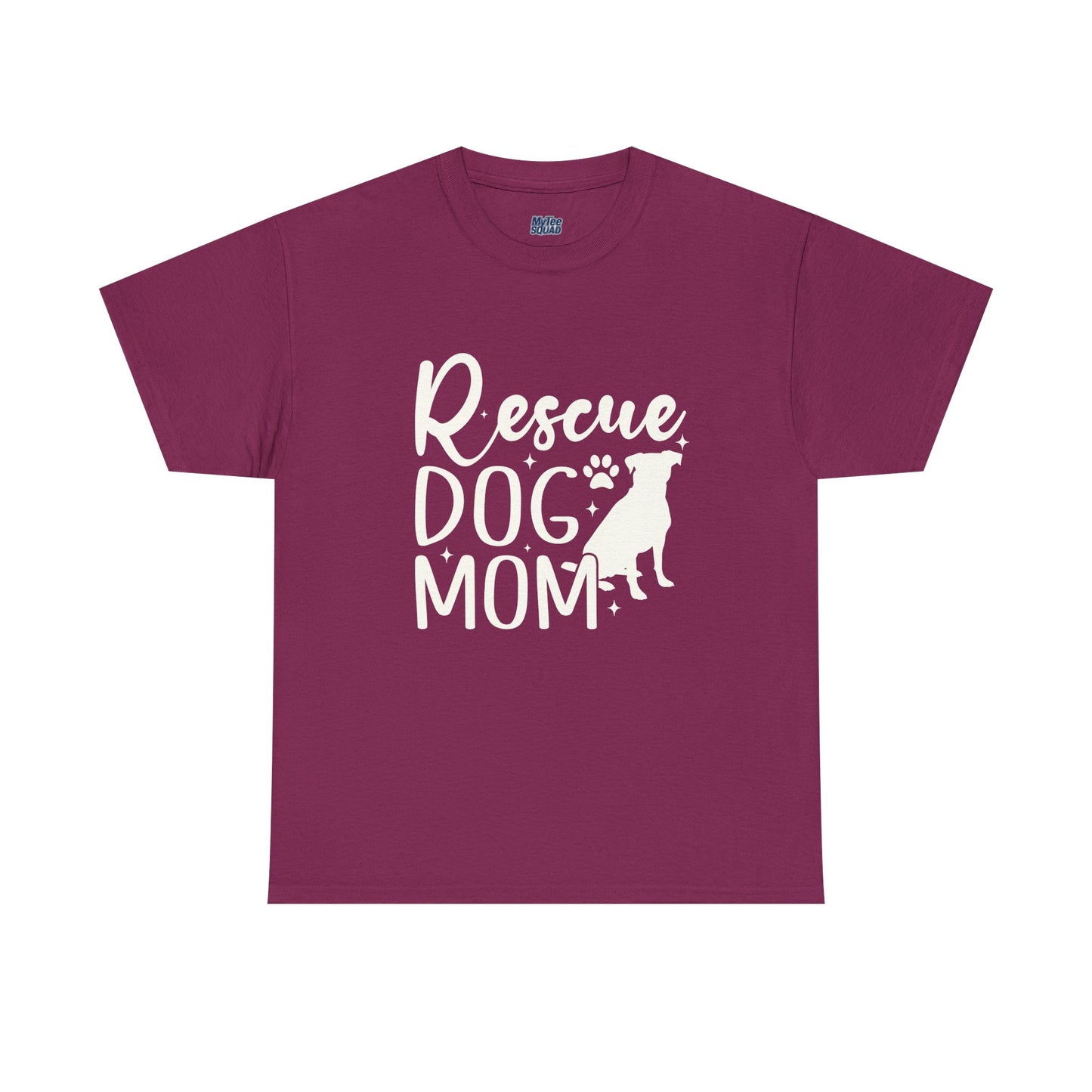 Rescue Dog Mom Cotton T-Shirt | Dog Lover
