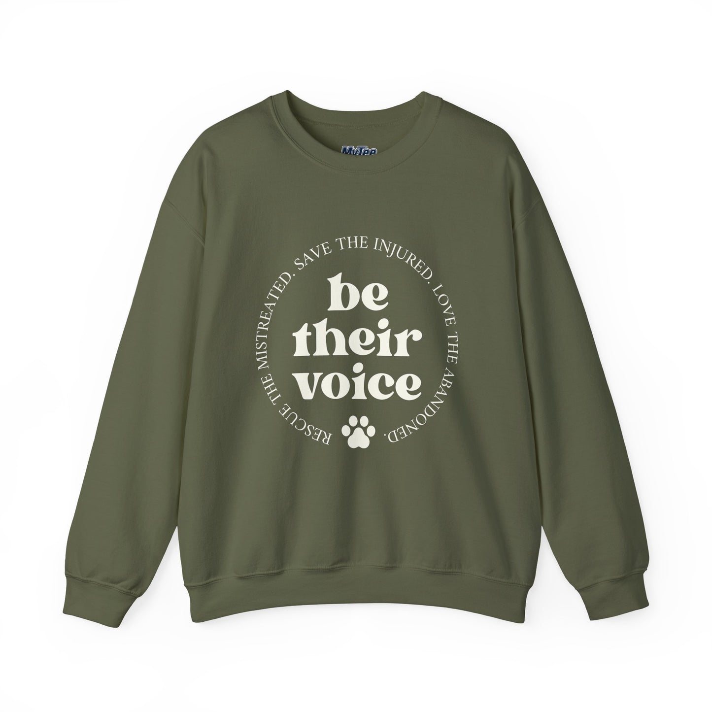 Be Their Voice Unisex Sweatshirt – Animal Shelter Support Pullover
