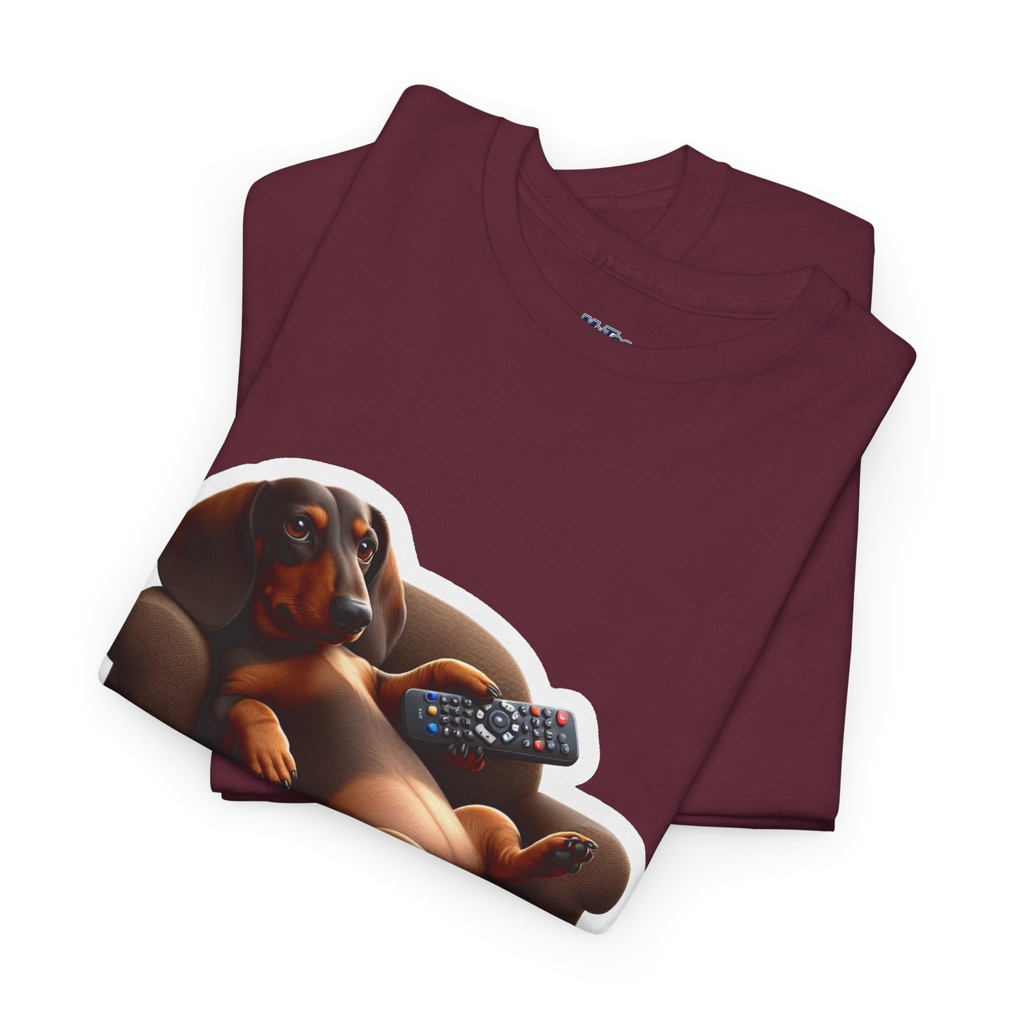 Dachshund Chill Mode Tee – Remote In Paw, Stress-Free Style