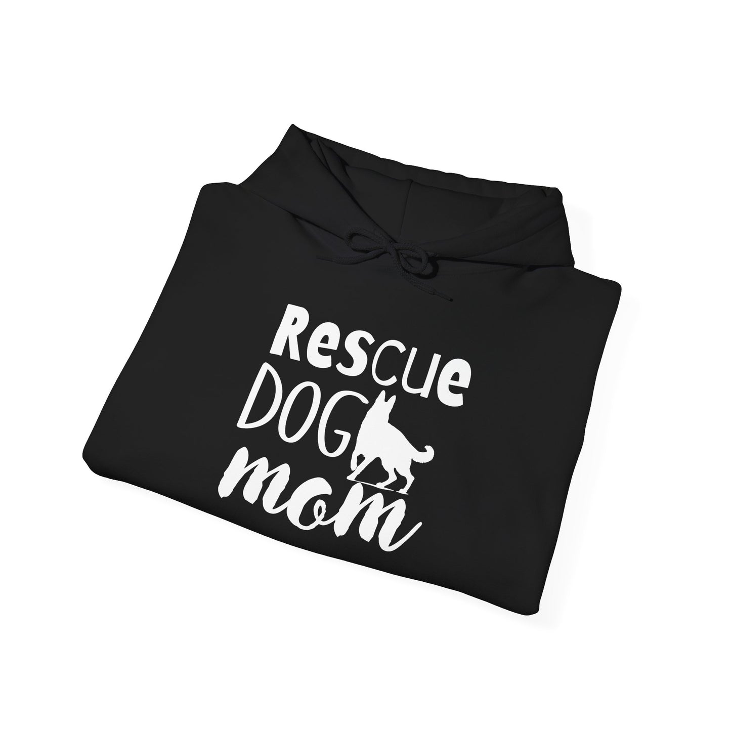 'Rescue Dog Mom Hoodie' - Cozy Sweatshirt for Pet Lover Mommies