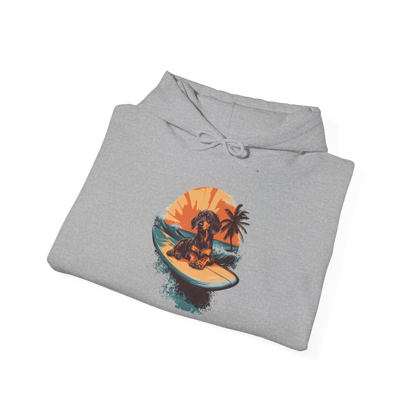 Dachshund Sunset Unisex Hoodie – Chill Pup Style For Dog Lovers