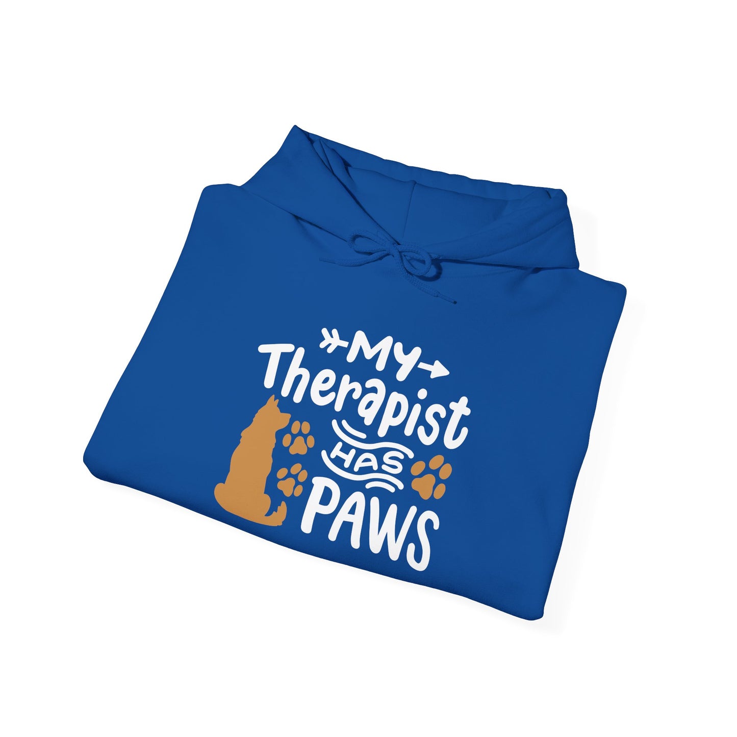 My Therapist Has Paws Pet Lover Hoodie | Animal Therapy Gift