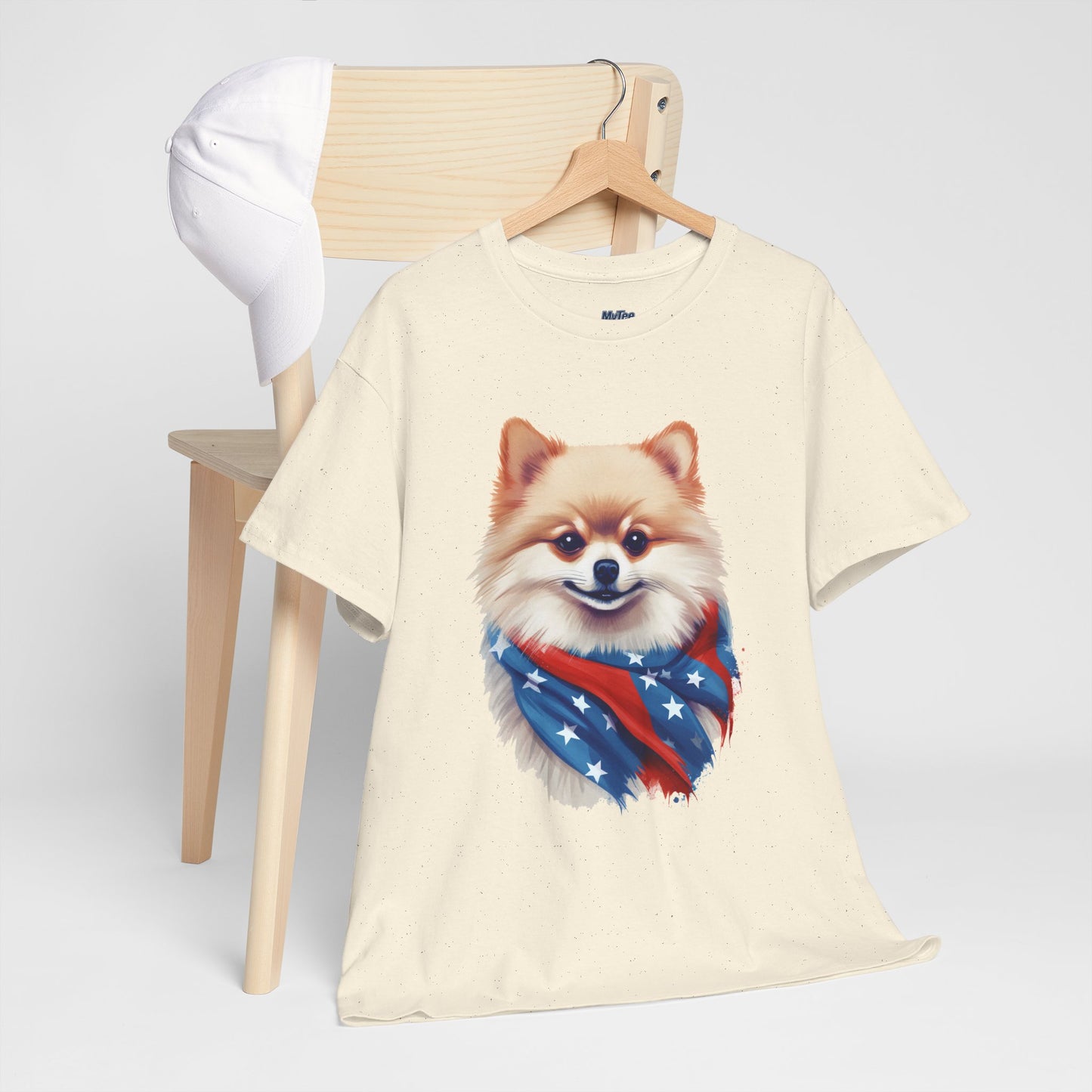 Patriotic pomeranian Unisex T-Shirt