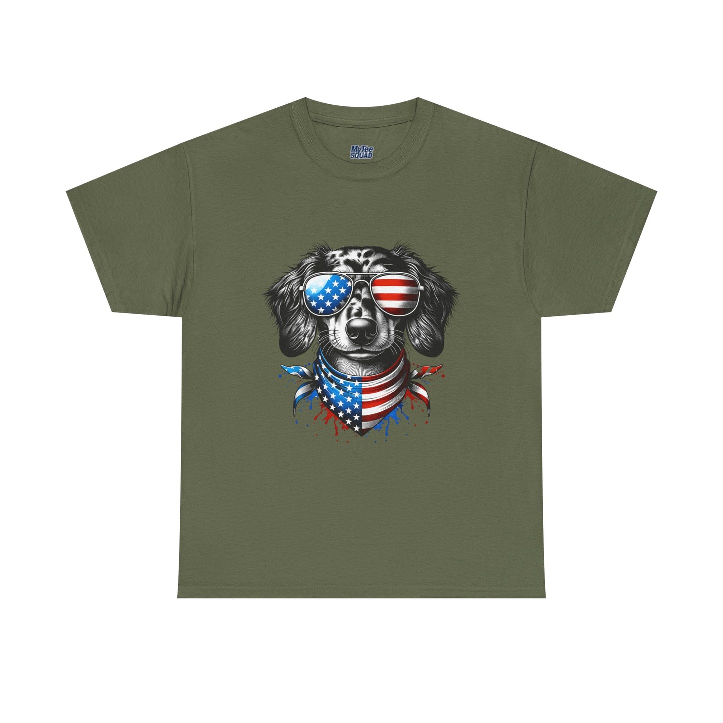 Patriotic Dachshund with Sunglasses Unisex T-Shirt