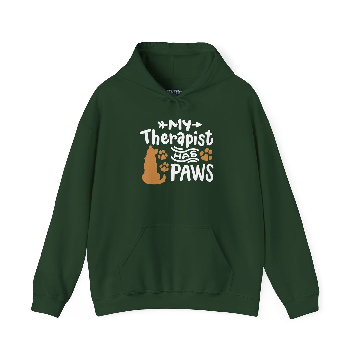 My Therapist Has Paws Pet Lover Hoodie | Animal Therapy Gift