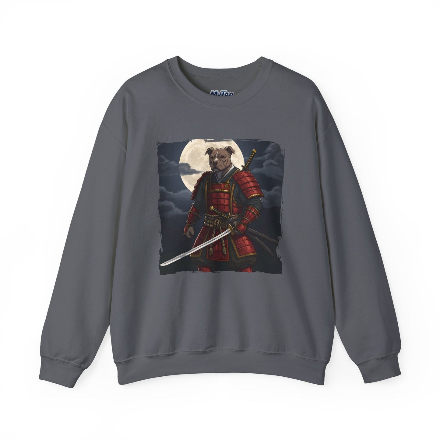Pitbull Samurai Warrior Sweatshirt | Cozy Crewneck