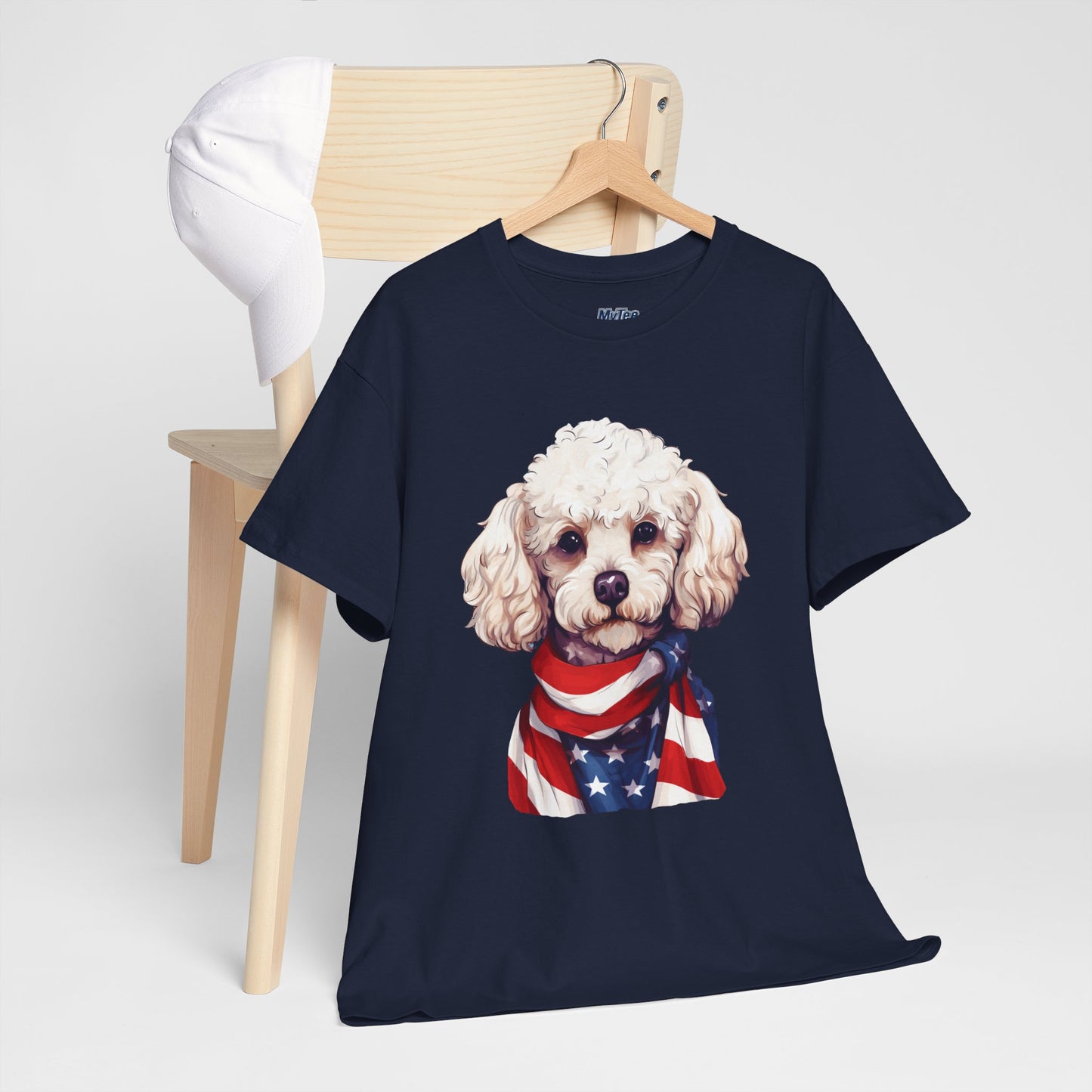 Patriotic Poodle Unisex T-Shirt