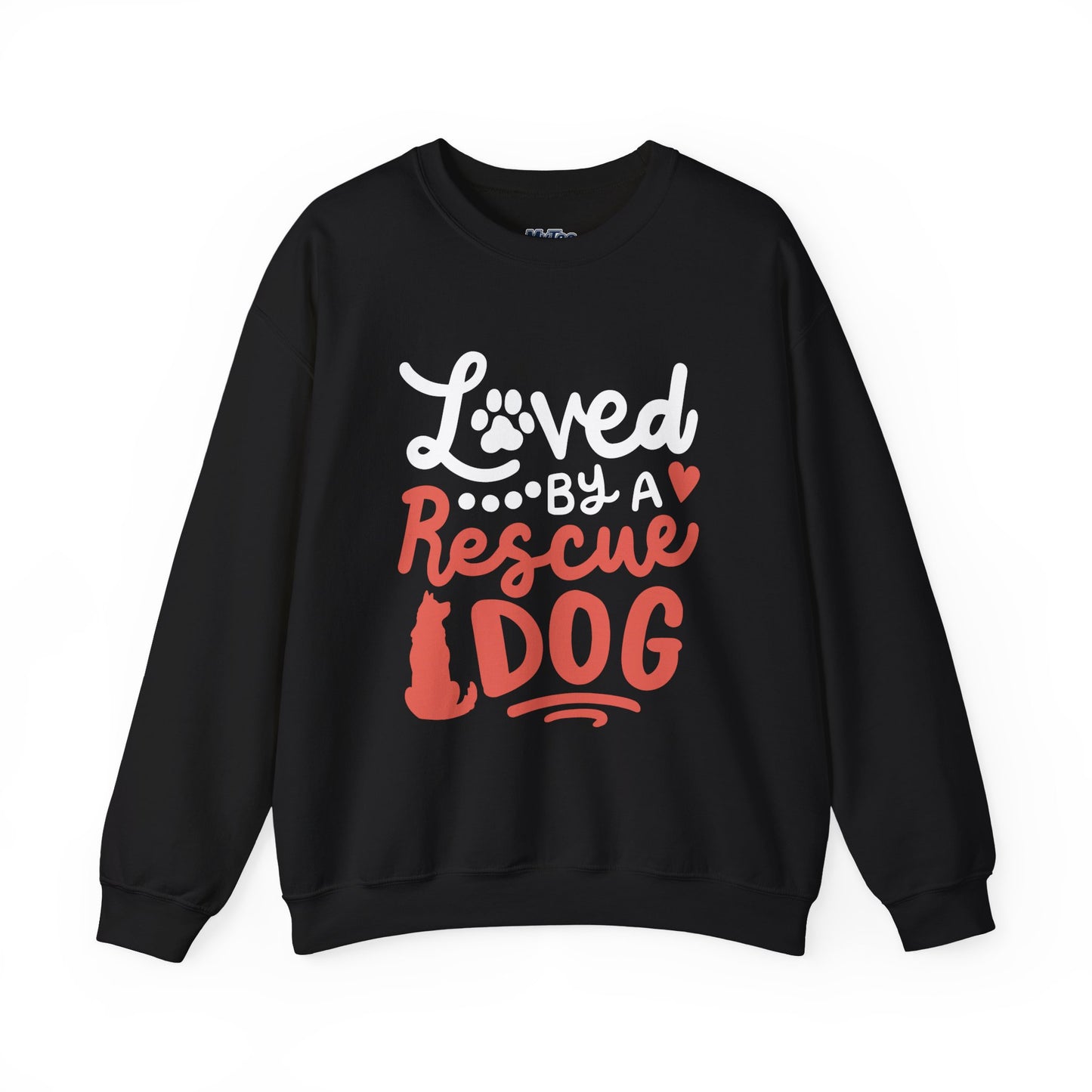 Loved By A Rescue Dog Sweatshirt | Animal Lover Gift, Cozy Crewneck