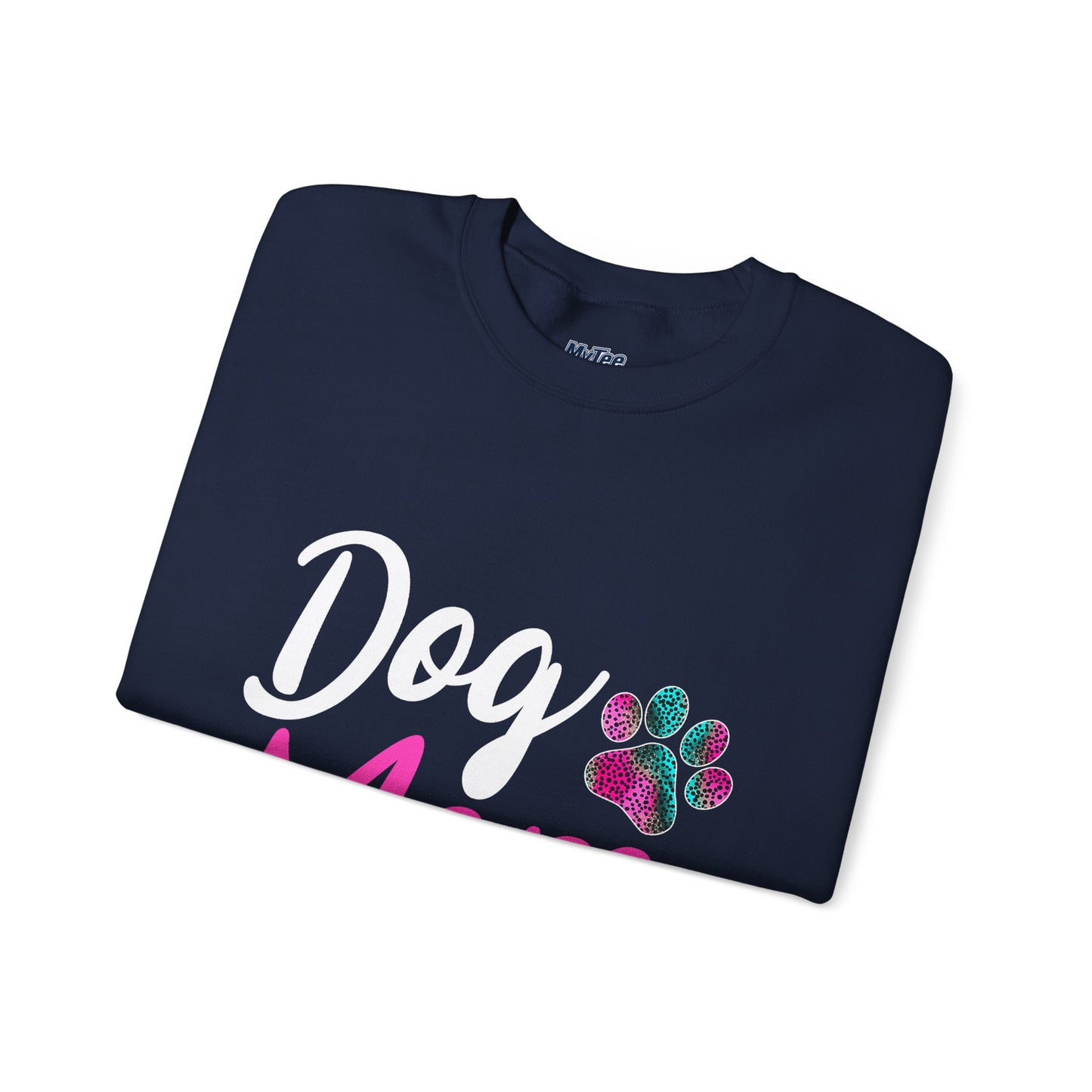 Snug Life: Dog Mom Edition – Graphic Crewneck Sweatshirt