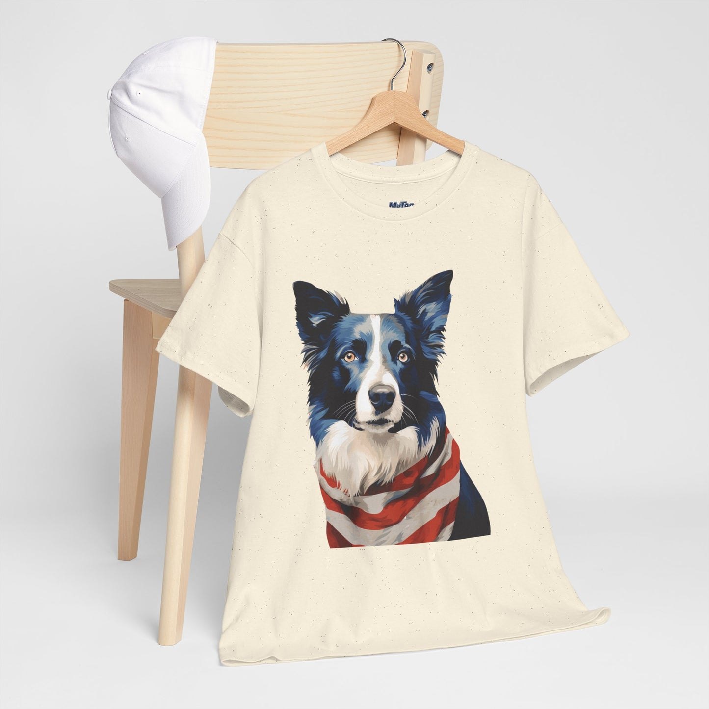 Patriotic Border Collie Unisex T-Shirt