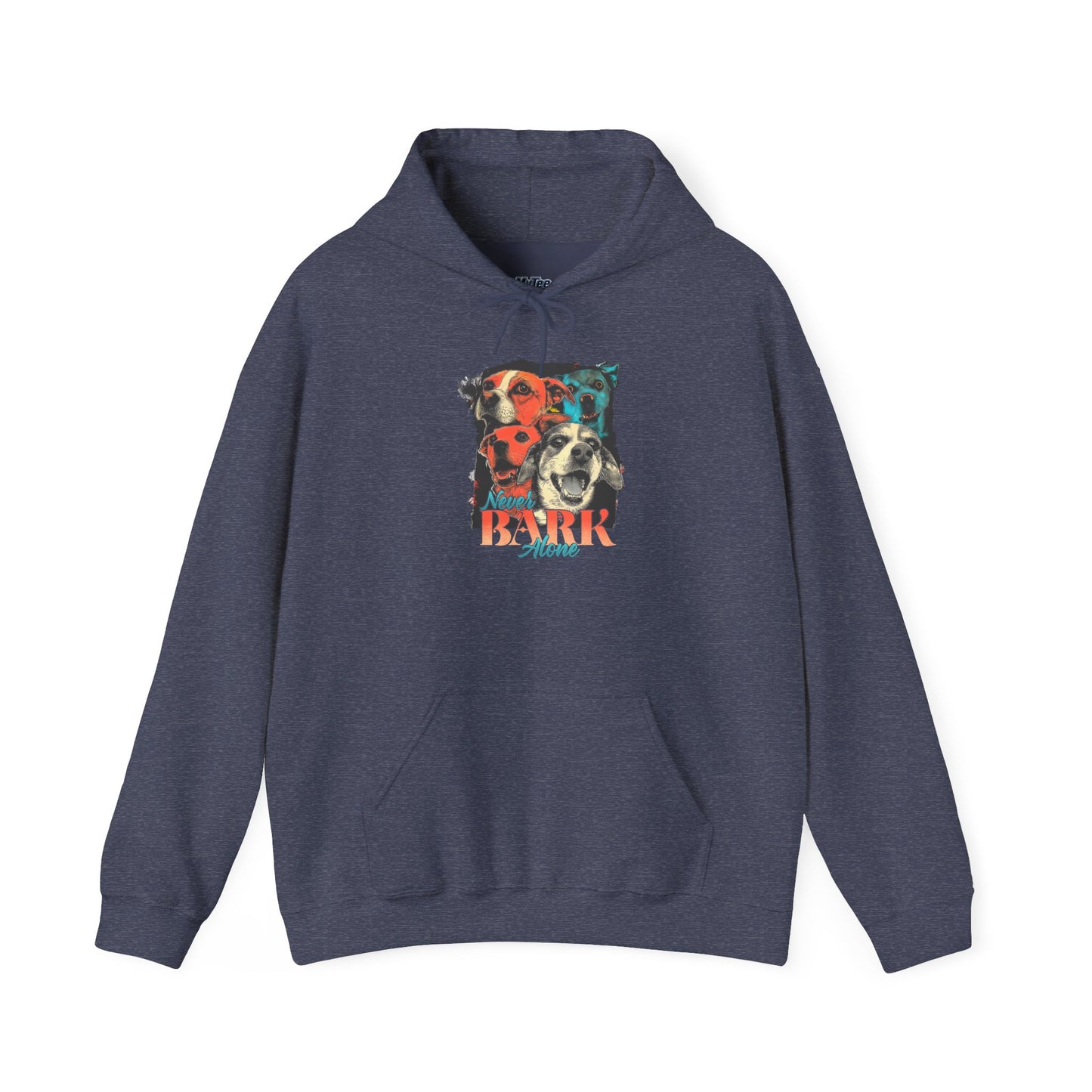 Never Bark Alone Unisex Hoodie – Dog Pack Graphic Hoodie