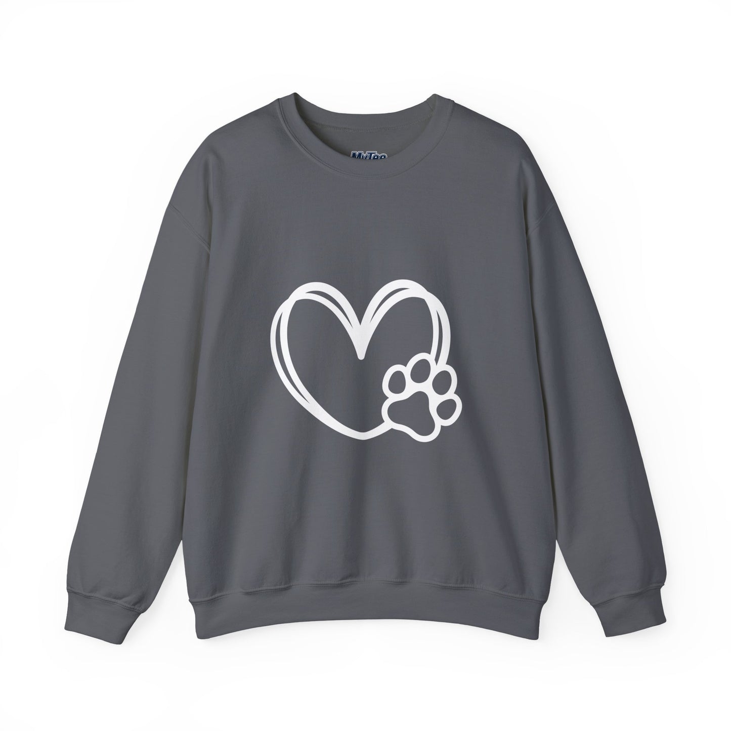 Paw Heart Unisex Sweatshirt – Subtle Dog Lover Style