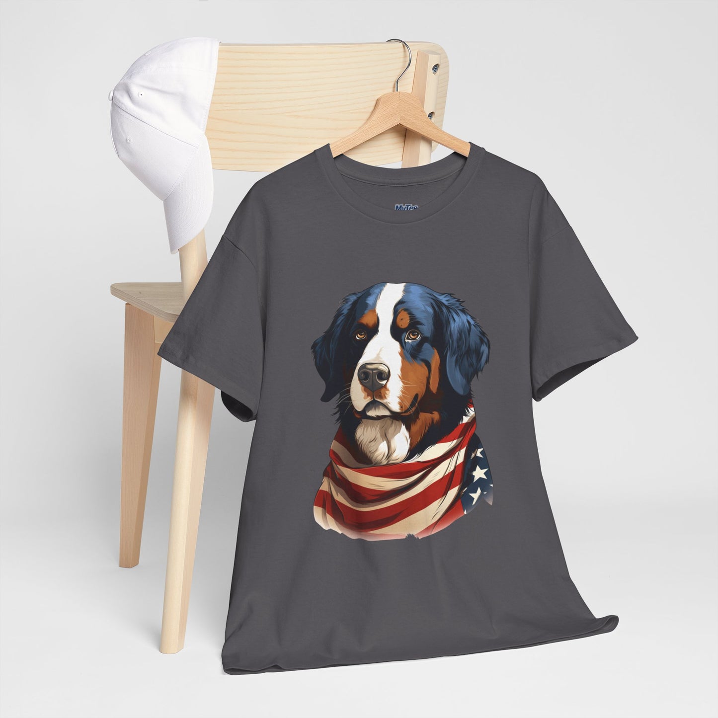 Patriotic Bernese Mountain Unisex T-Shirt