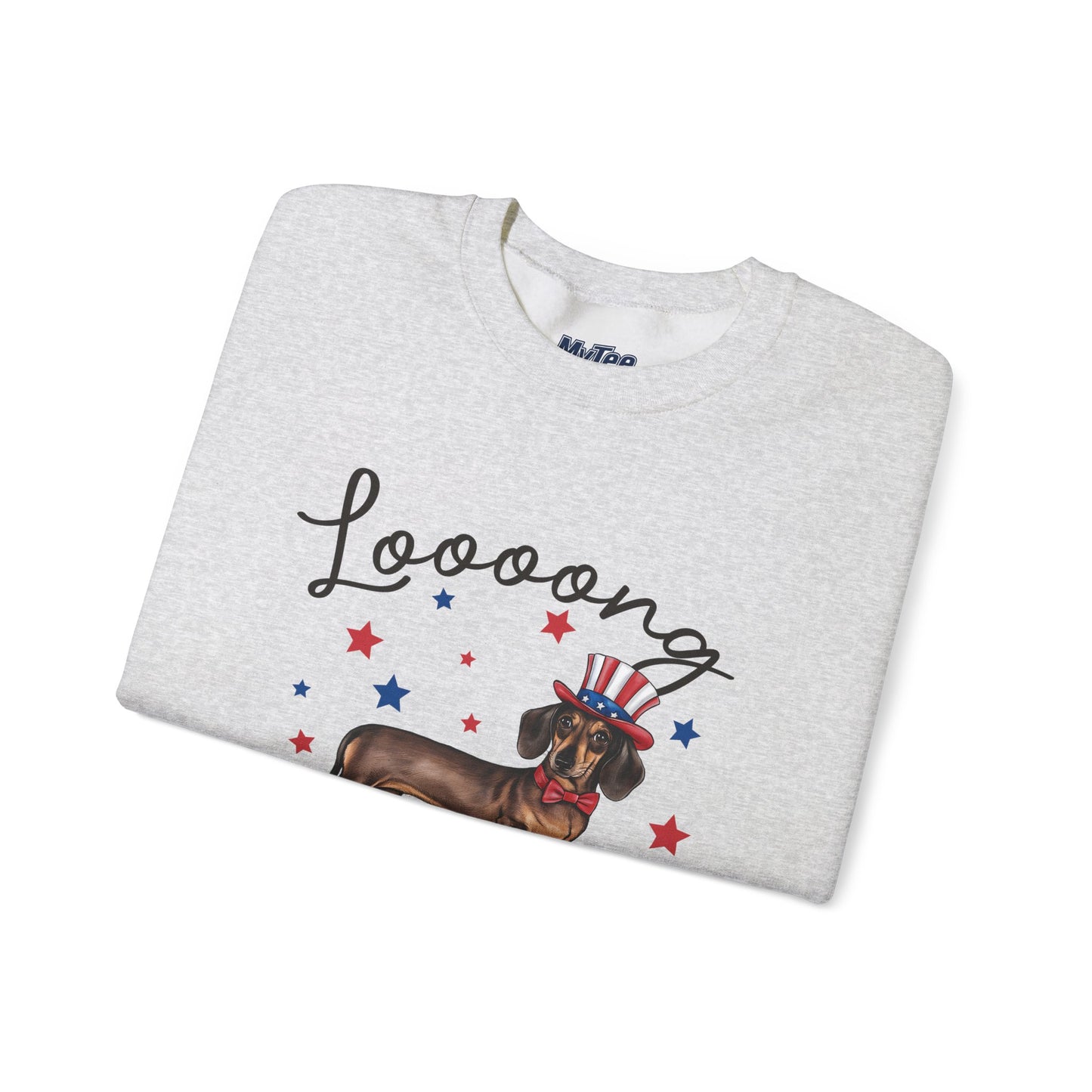 Patriotic Dachshund Loooong Live Freedom Unisex Sweatshirt