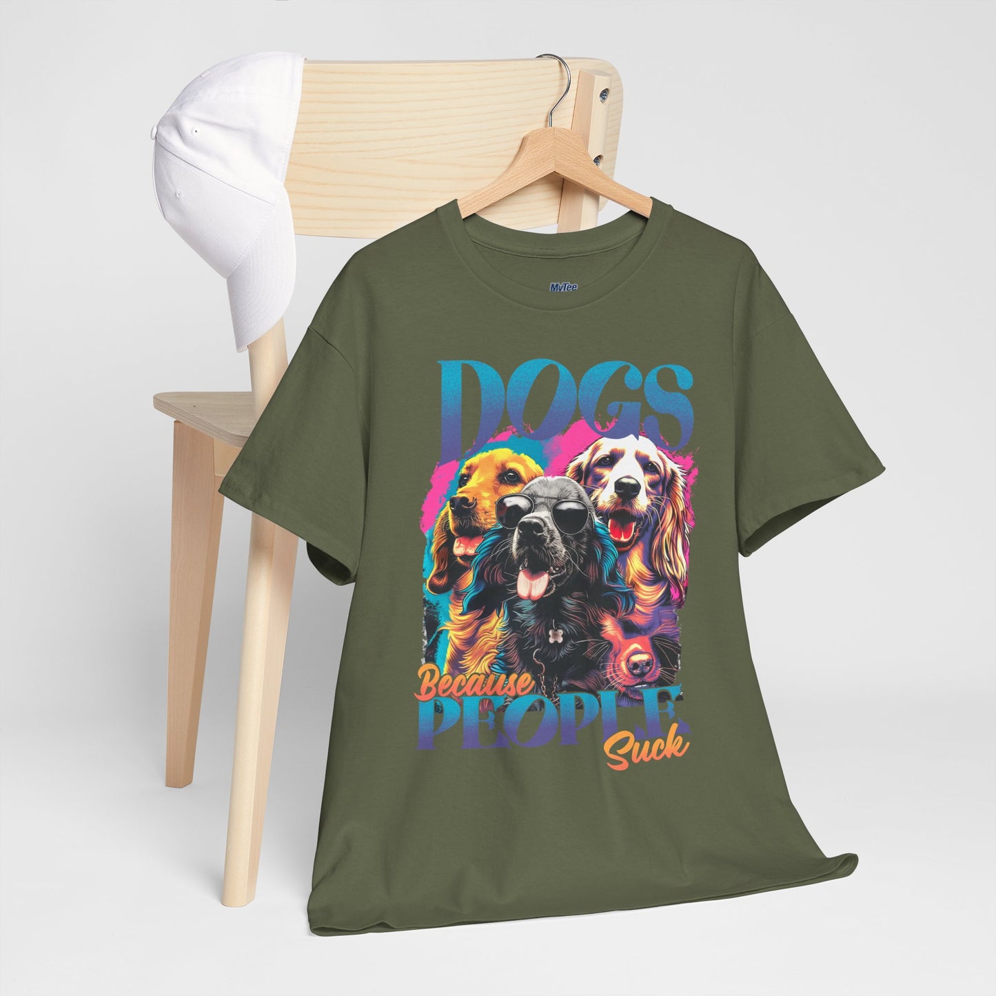 Dogs Because People Suck Unisex T-Shirts
