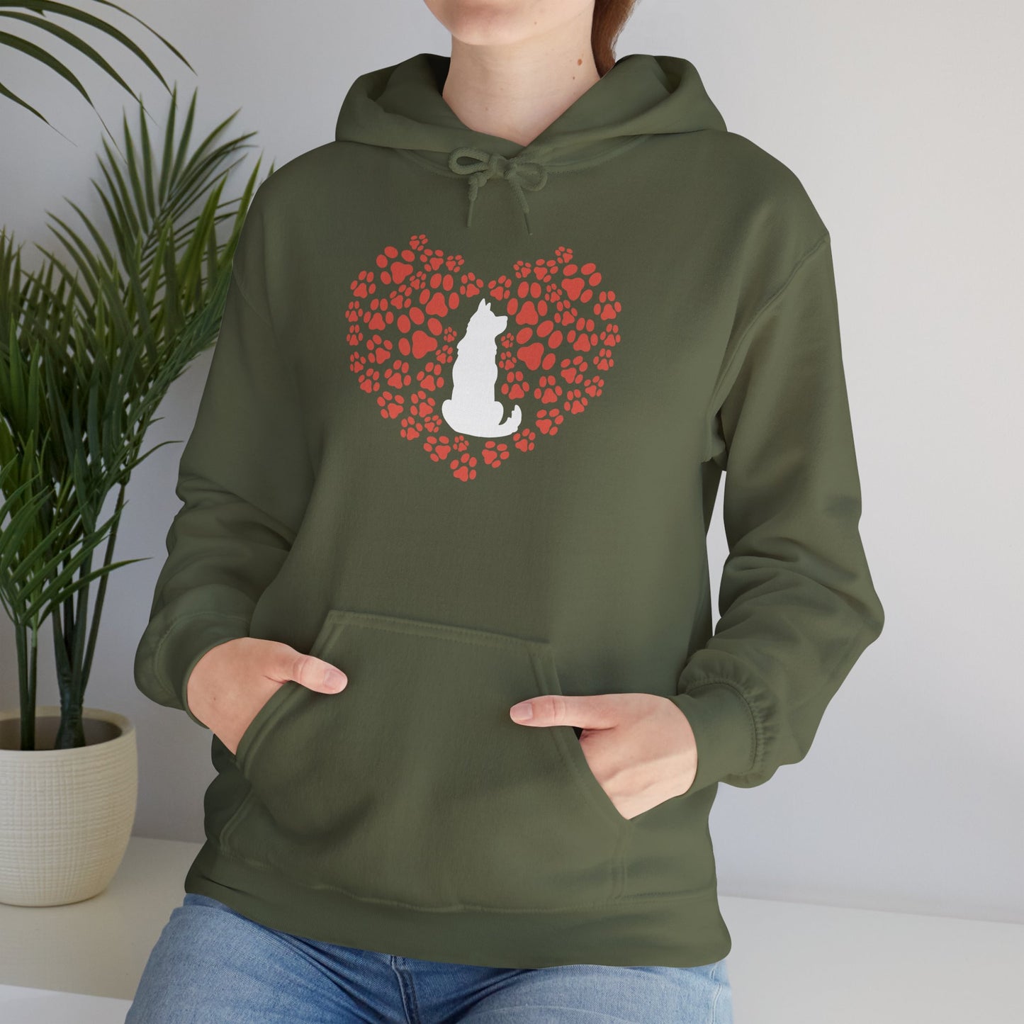 Heart Of A Cat – Minimalist Pet Lover Hoodie