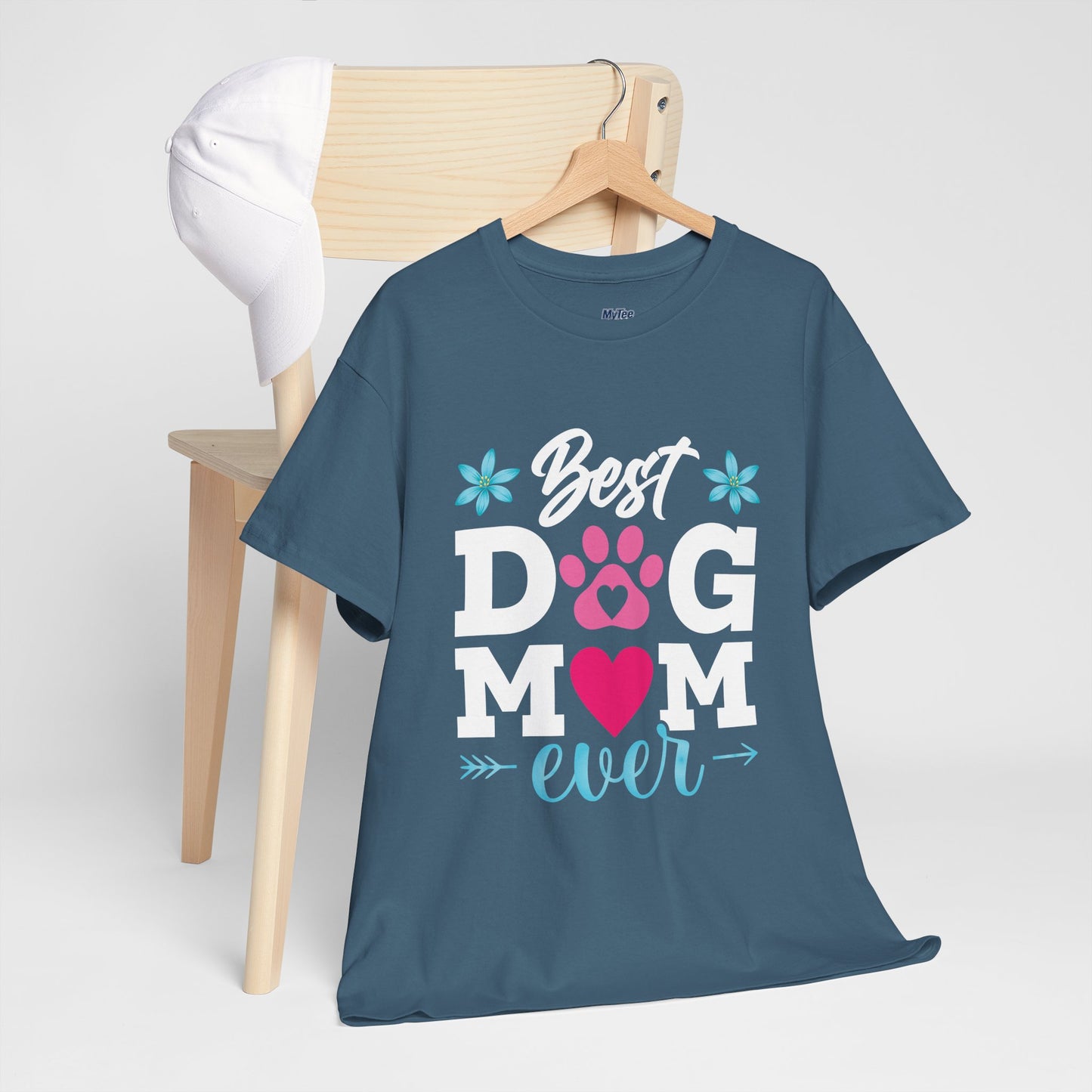 Best dog Mom Ever Cotton T-Shirt