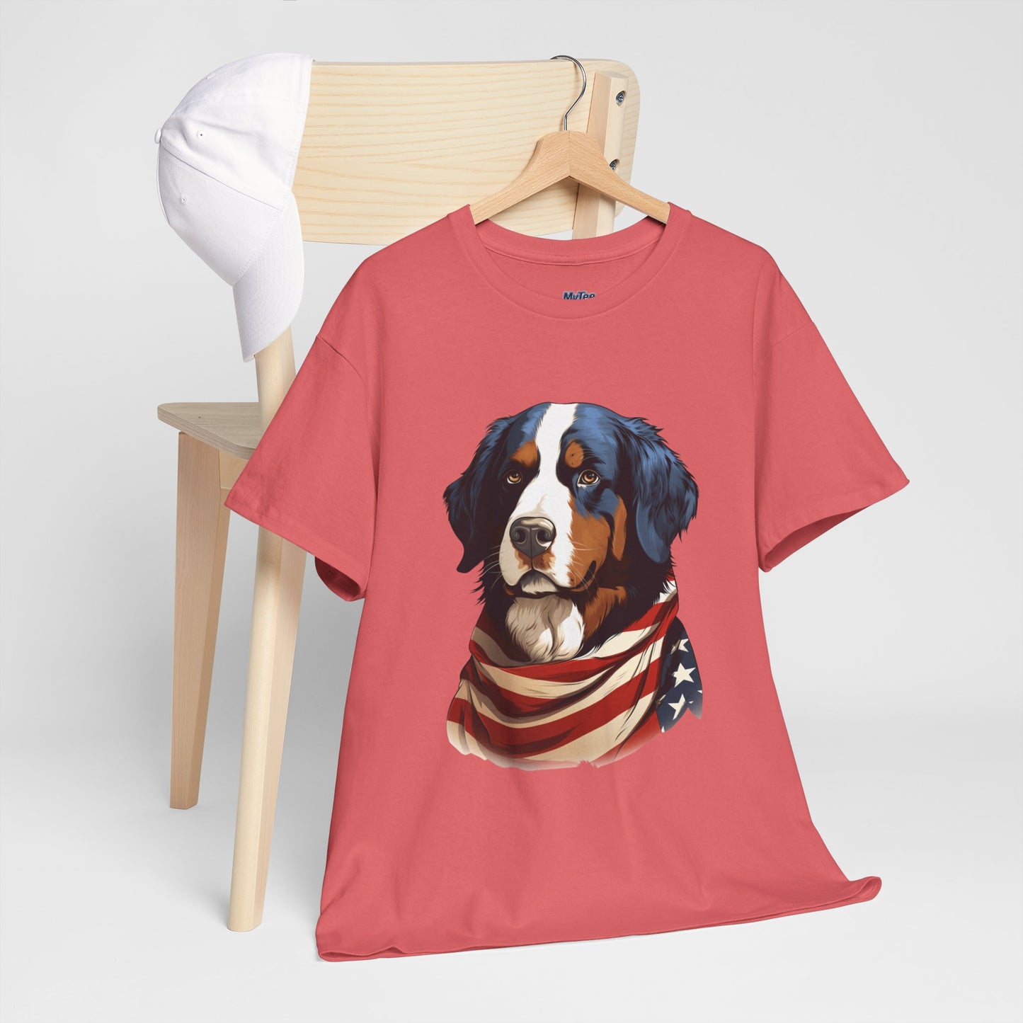 Patriotic Bernese Mountain Unisex T-Shirt