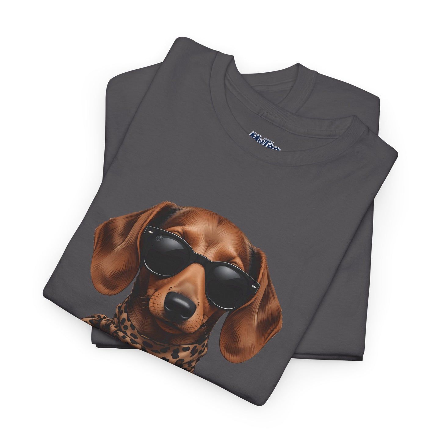Dachshund With A Scarf Cotton T-Shirt