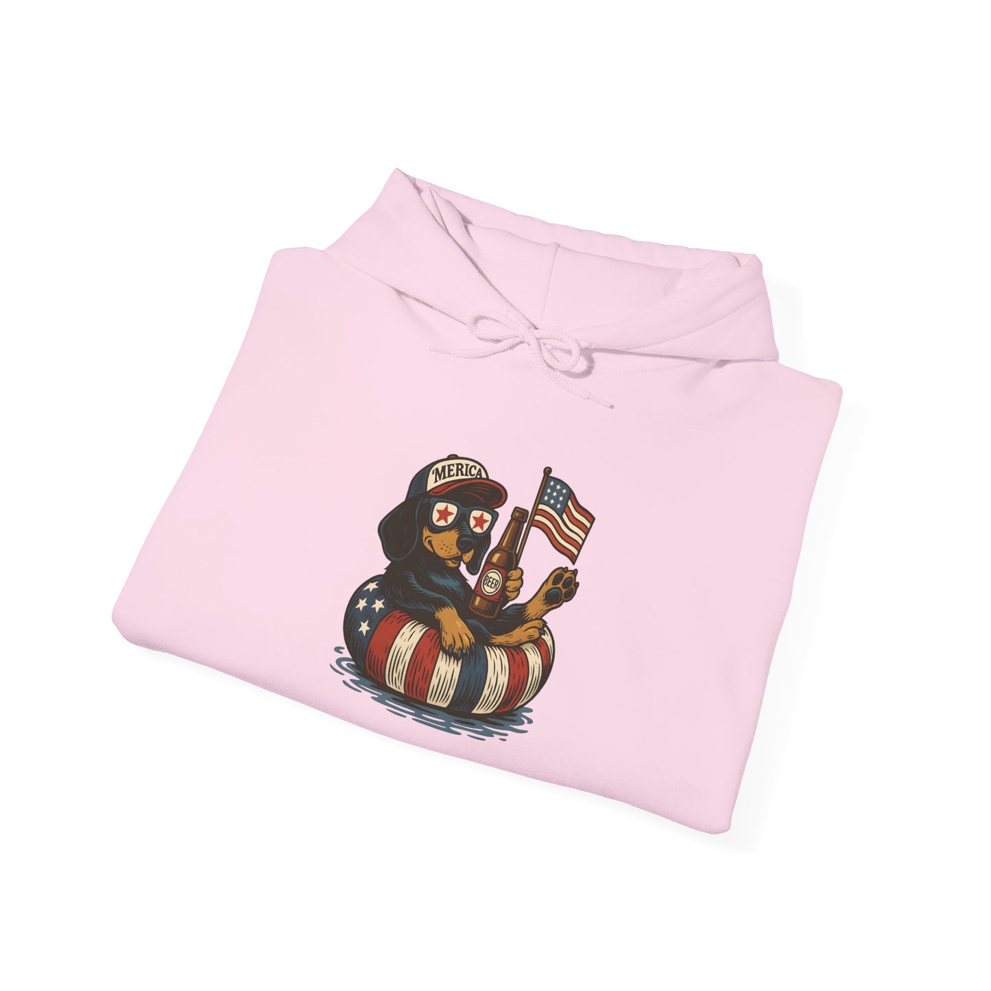 Patriotic Dachshund America Unisex Hoodie