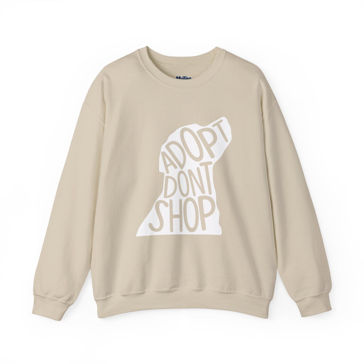 Adopt Don't Shop Unisex Sweatshirt | Eco-Friendly Crewneck