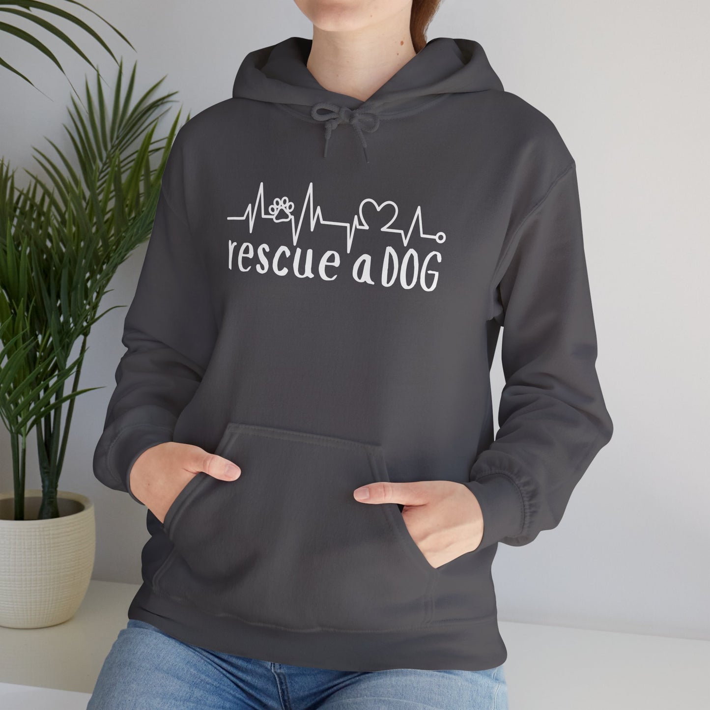 Rescue A Dog Hoodie Pet Lover Unisex Sweatshirt | Adoption Awareness Apparel