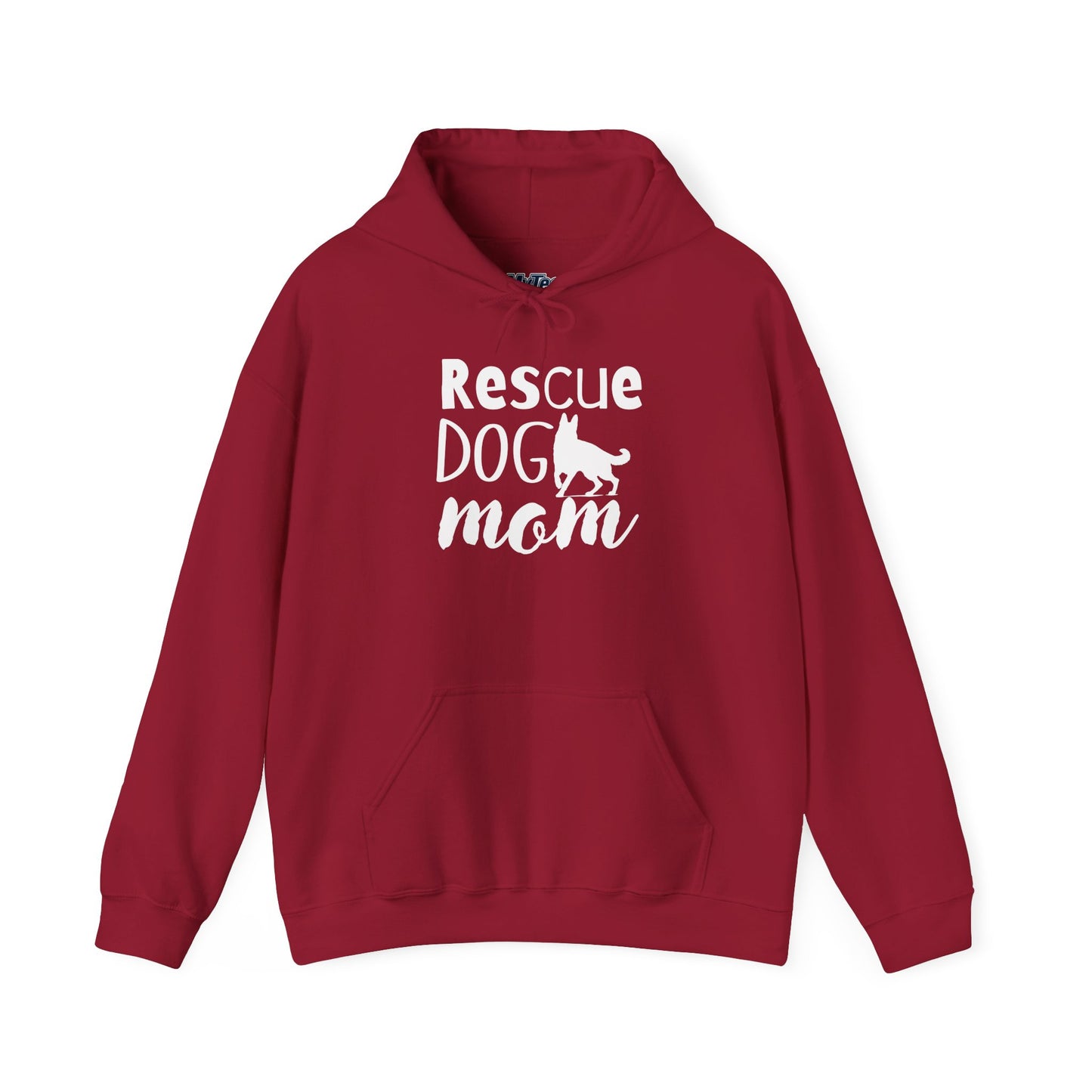 'Rescue Dog Mom Hoodie' - Cozy Sweatshirt for Pet Lover Mommies