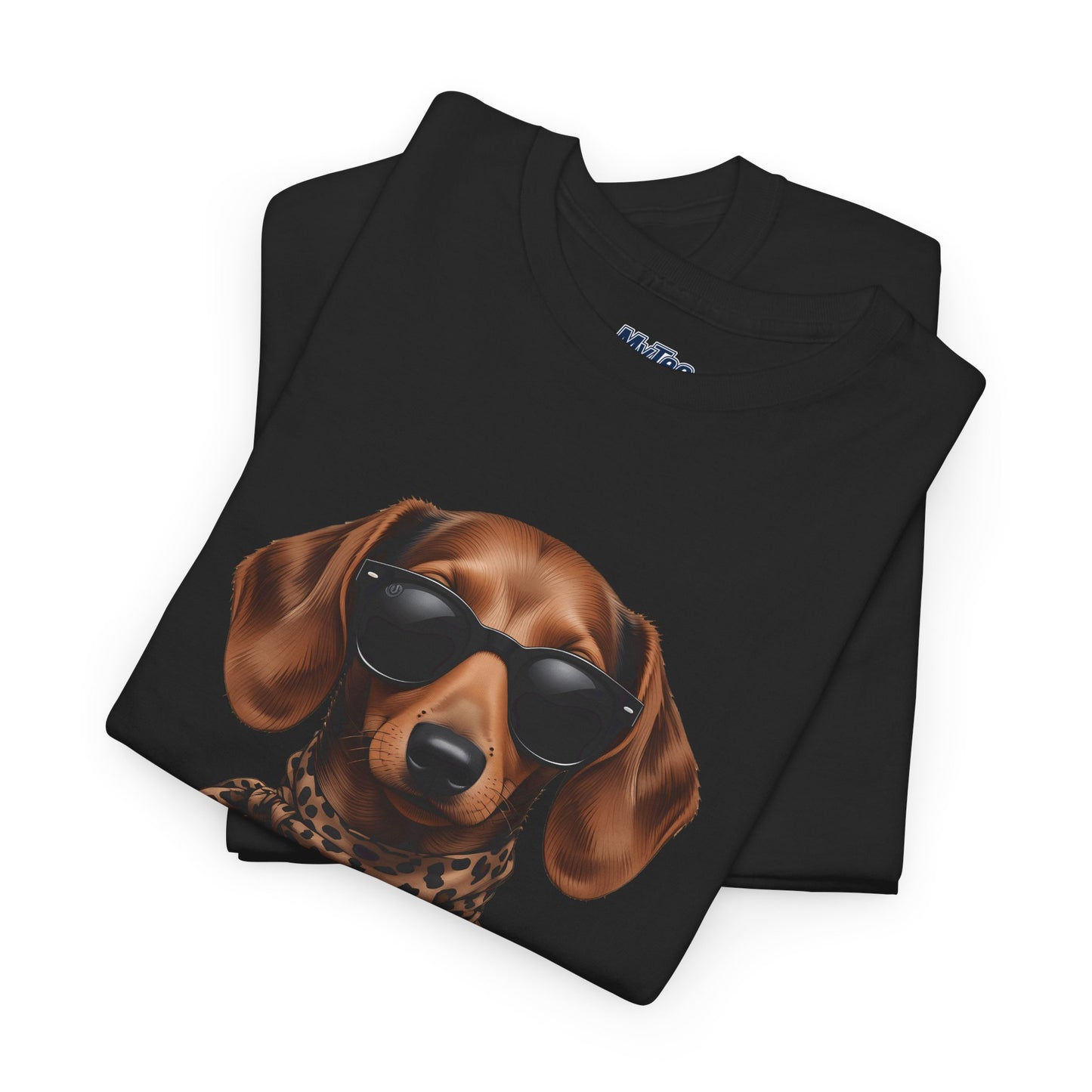 Dachshund With A Scarf Cotton T-Shirt