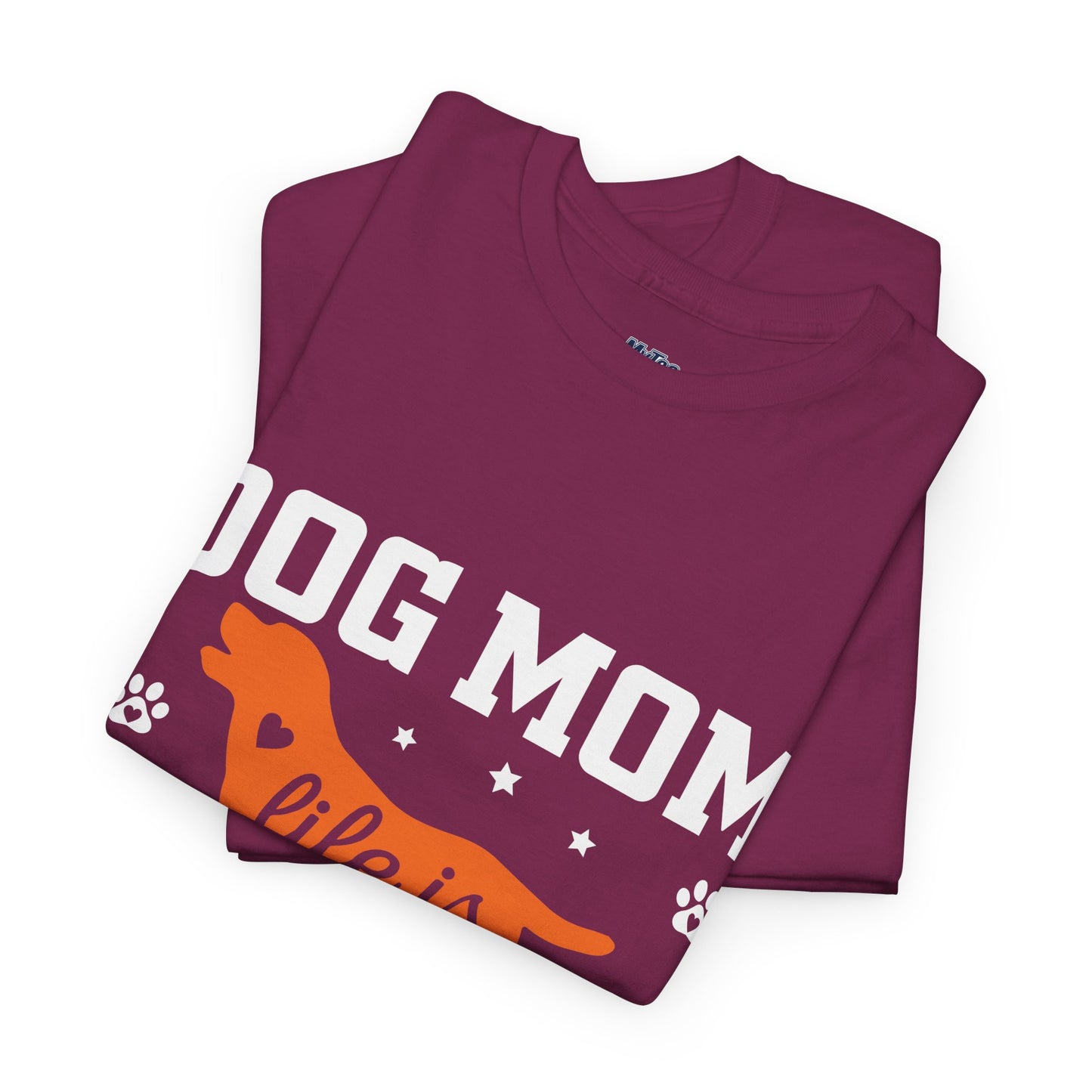 Dog Mom Life Is Ruff Cotton T-Shirt