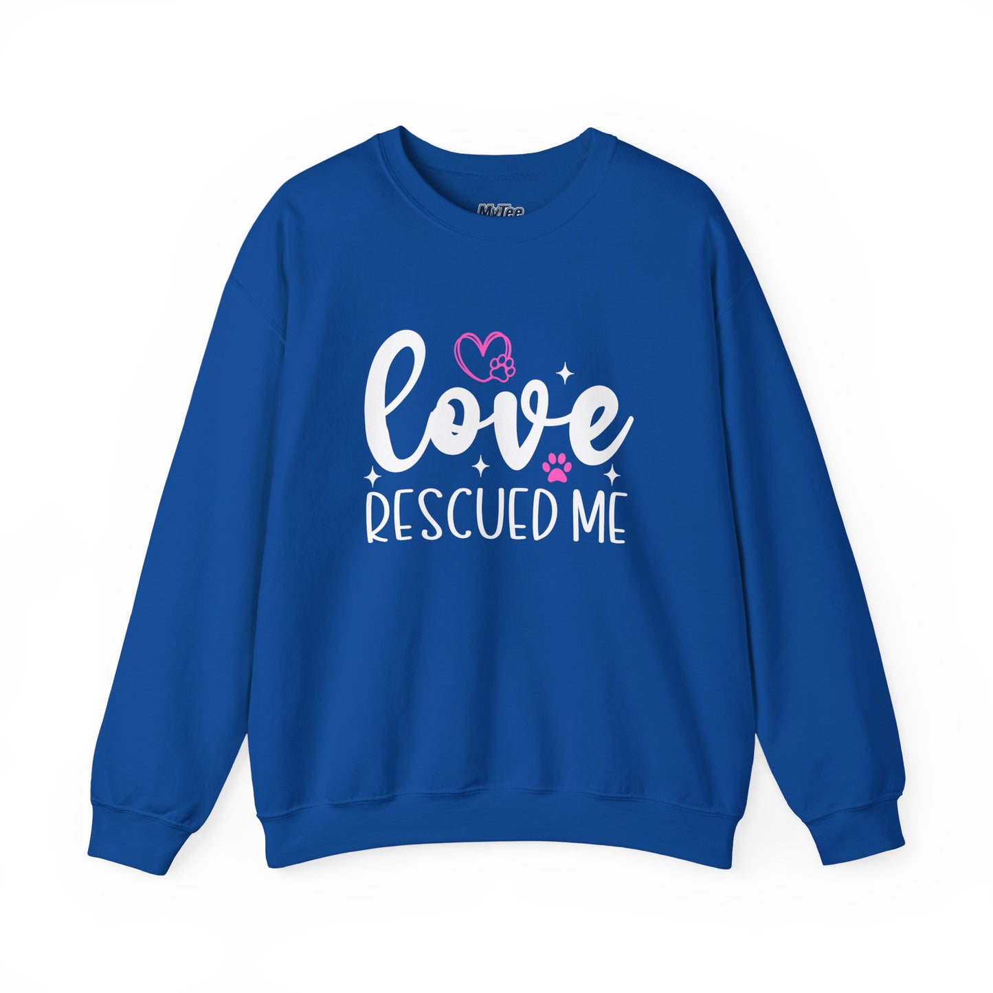 Love Rescued Me Unisex Sweatshirt – Heartfelt Dog Adoption Apparel