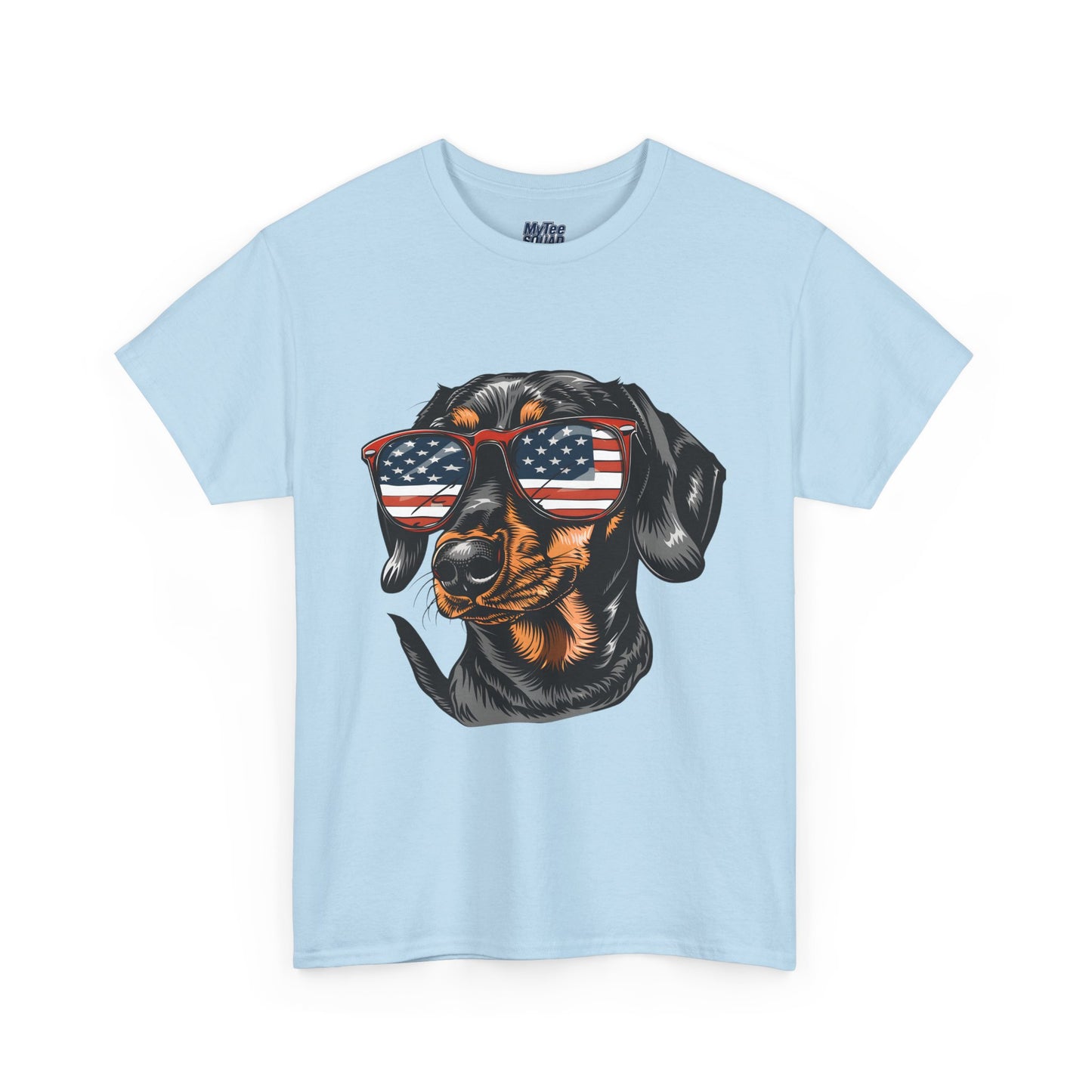 Patriotic Dachshund With Sunglasses Unisex T-Shirt