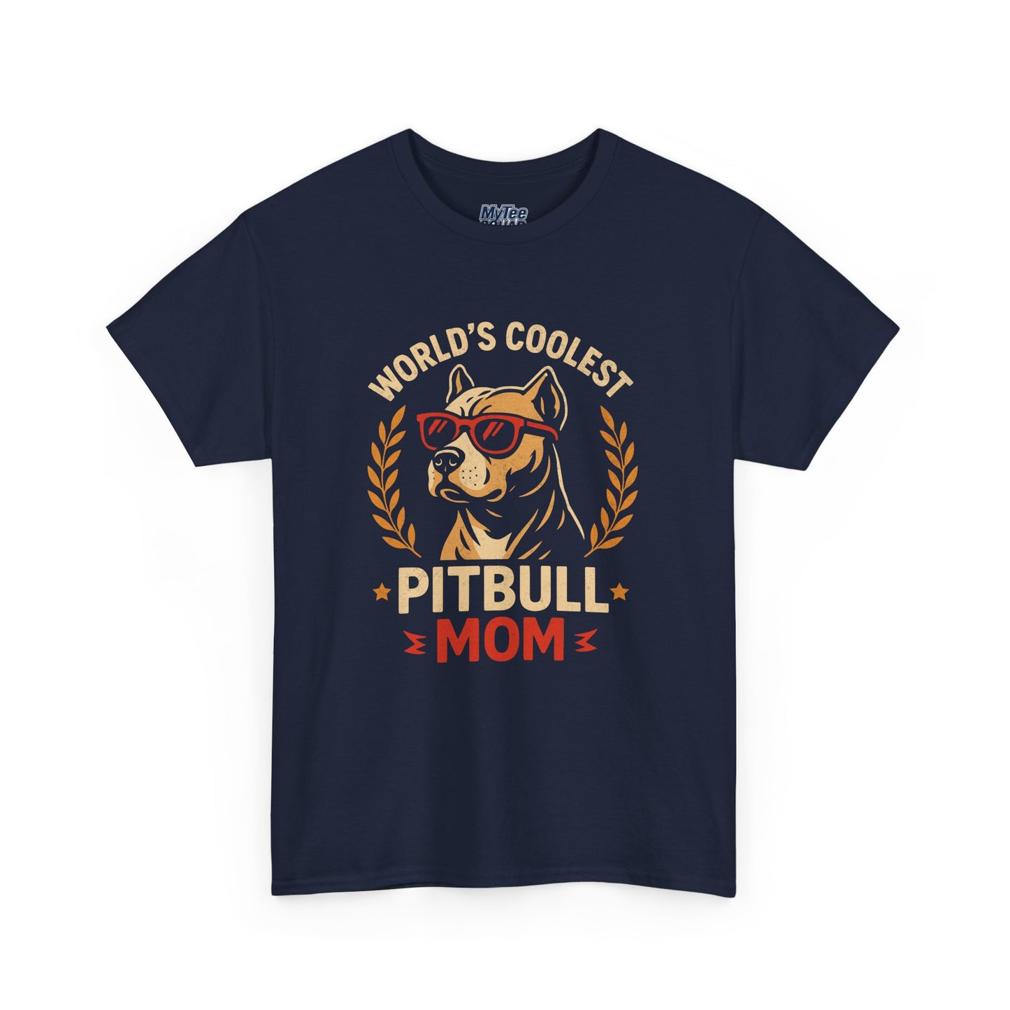 World's Coolest Pitbull Mom T-Shirt | Gift For Dog Mom