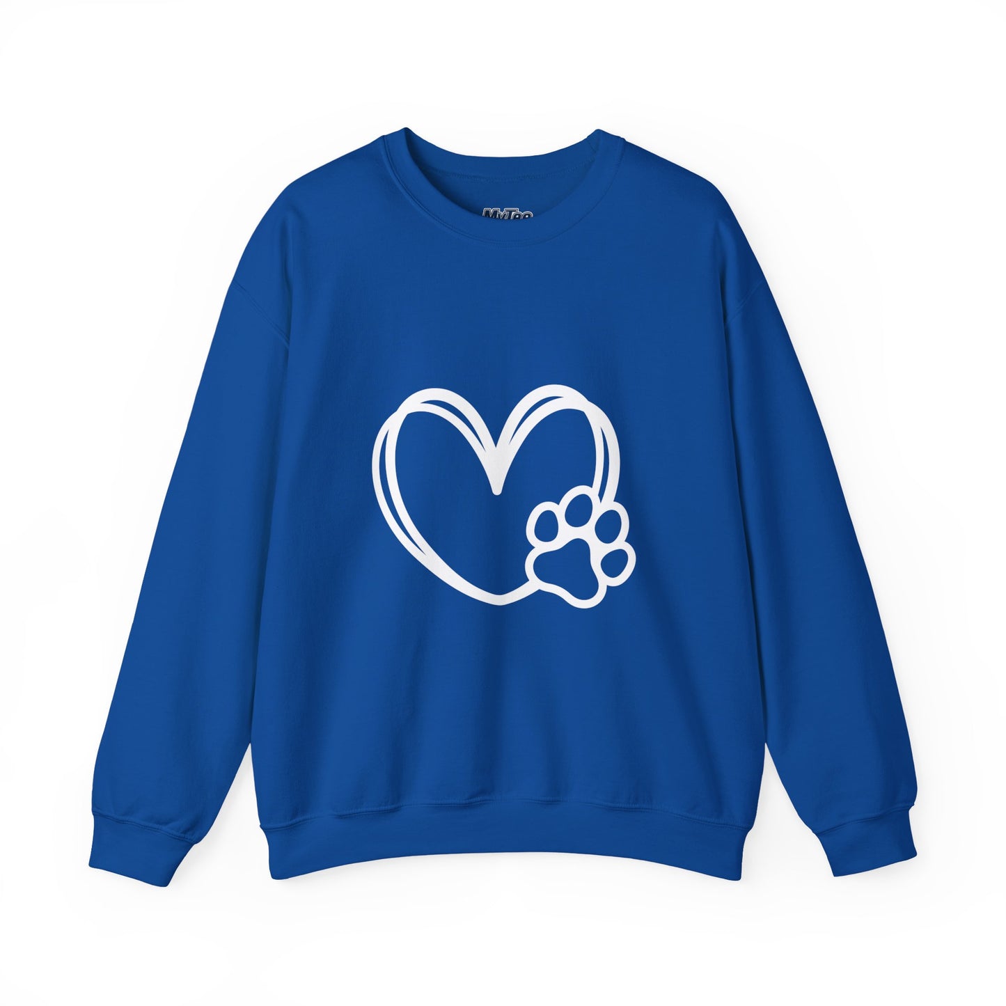 Paw Heart Unisex Sweatshirt – Subtle Dog Lover Style