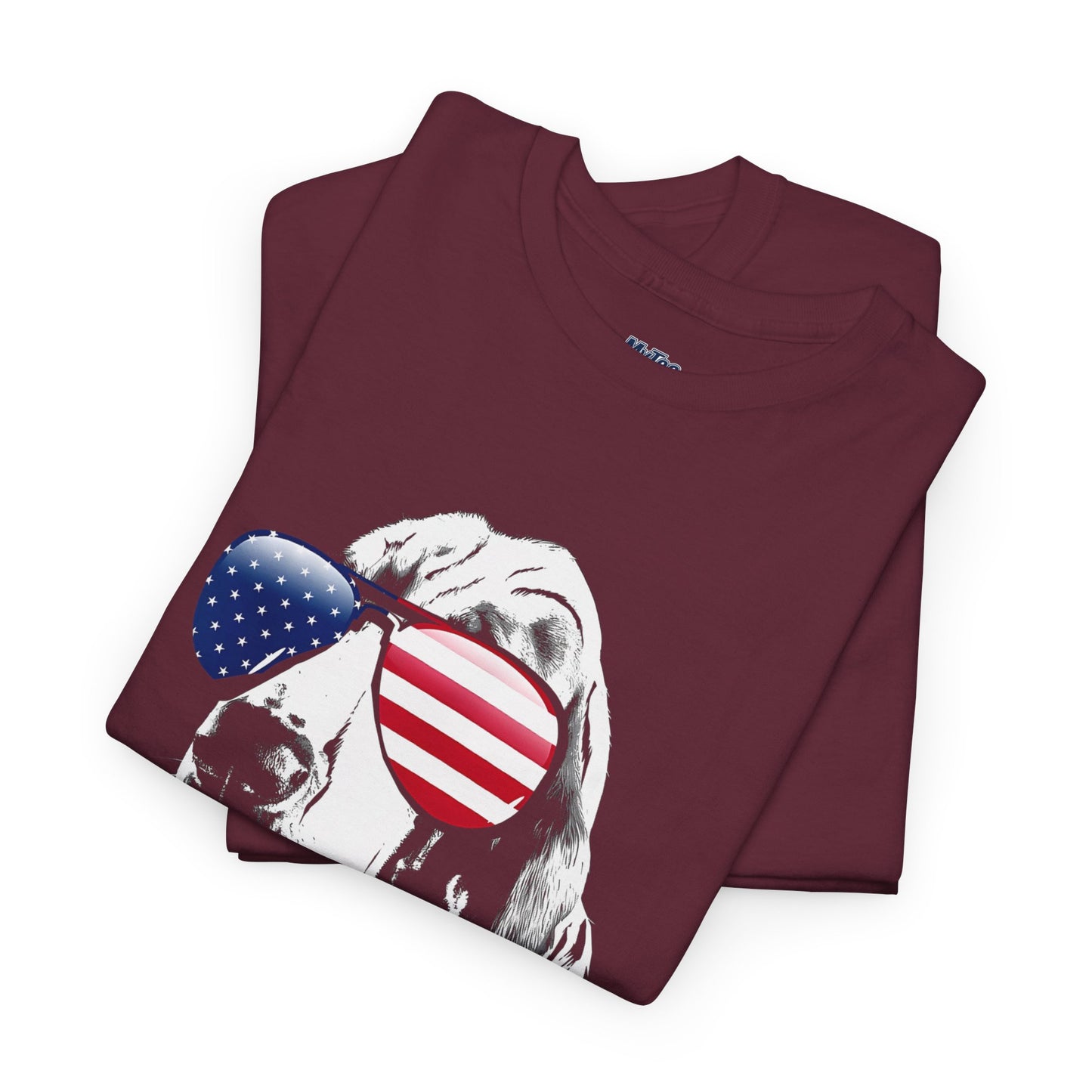 Patriotic Basset Hound With Sunglasses Unisex T-Shirt