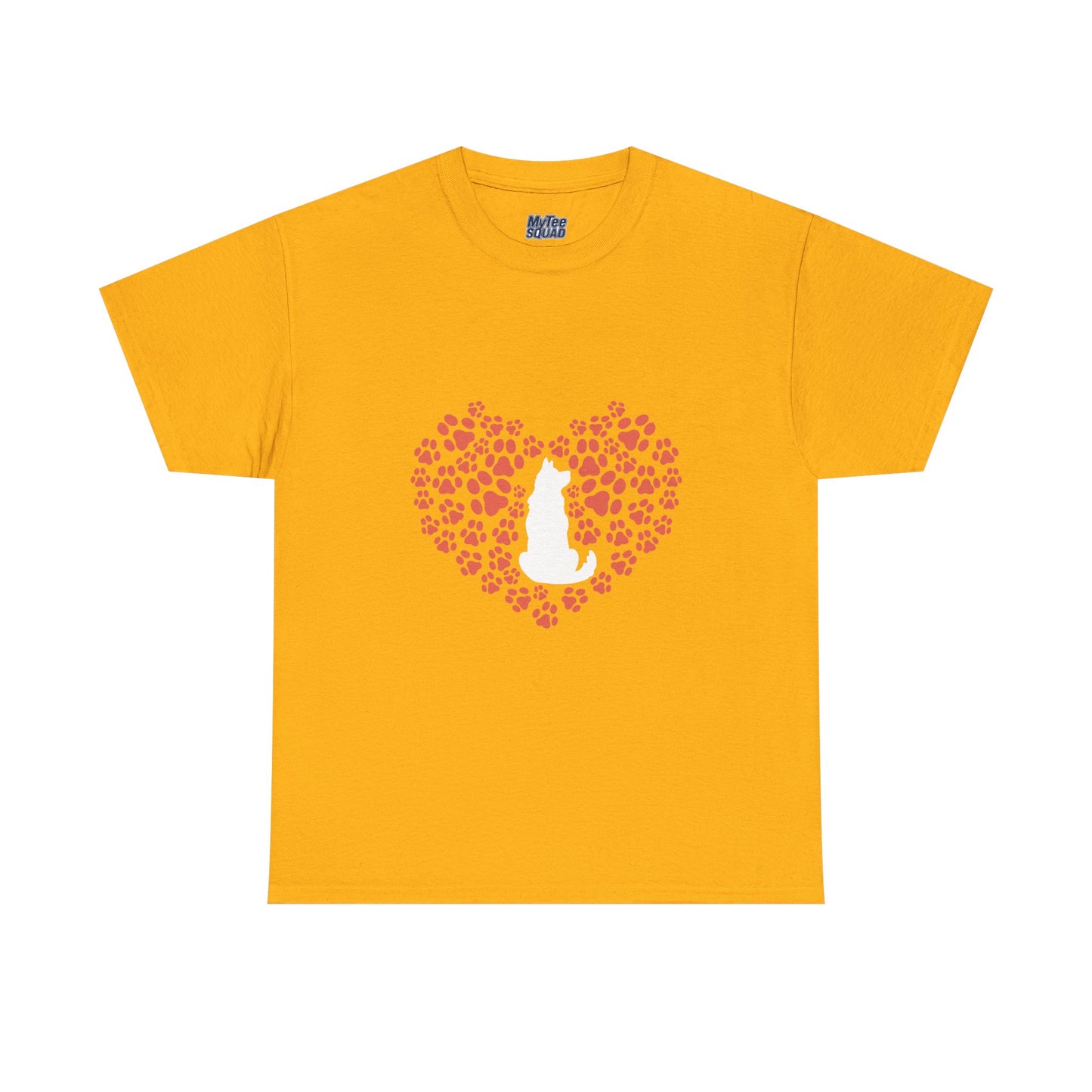 Dog Lover's Heart - Unisex Cotton Tee