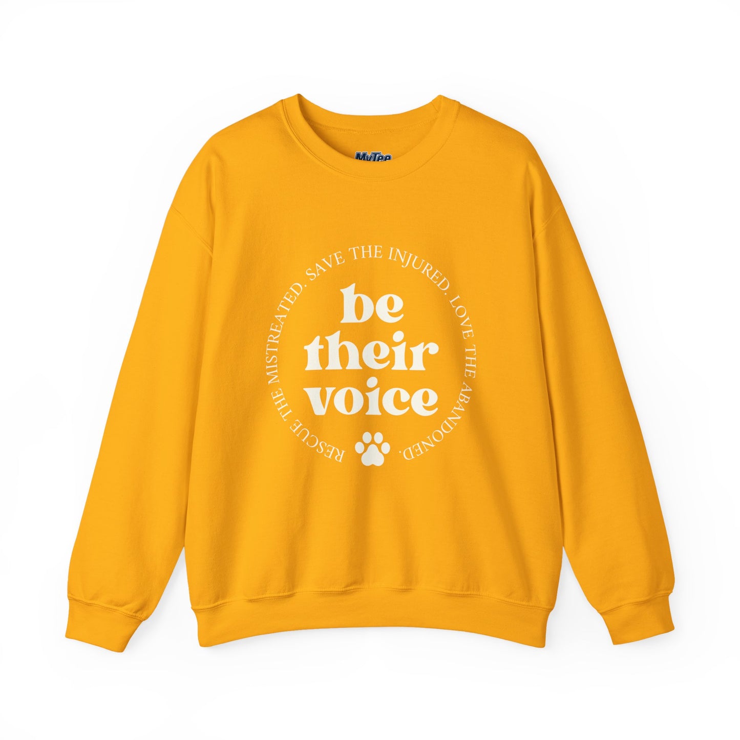 Be Their Voice Unisex Sweatshirt – Animal Shelter Support Pullover