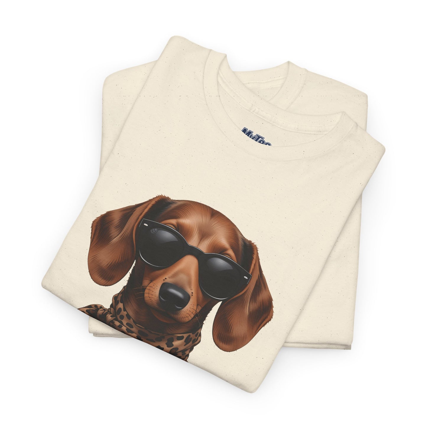 Dachshund With A Scarf Cotton T-Shirt