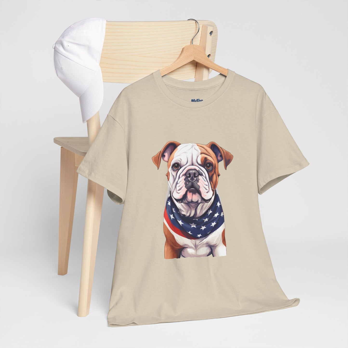 Patriotic Bulldog Unisex T-Shirt