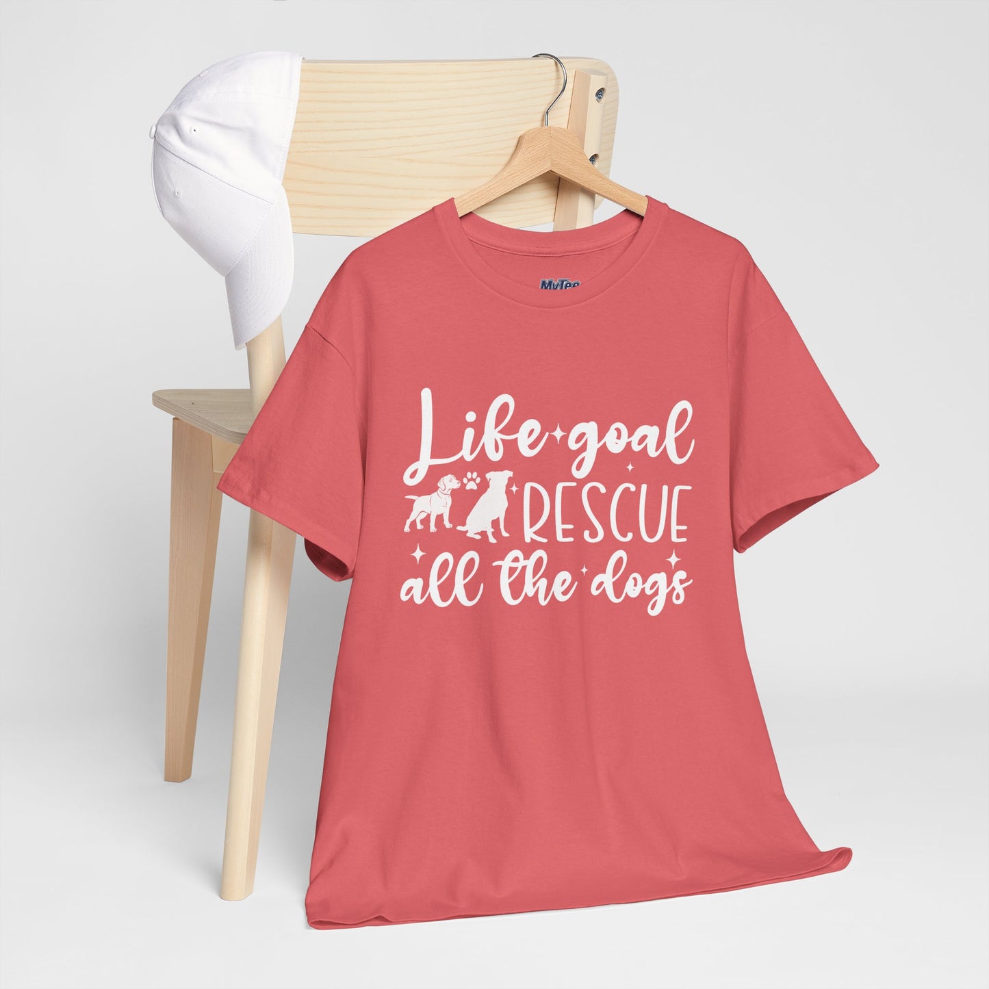 Life Goal Rescue All The Dogs Unisex T-Shirt - Perfect For Animal Lovers