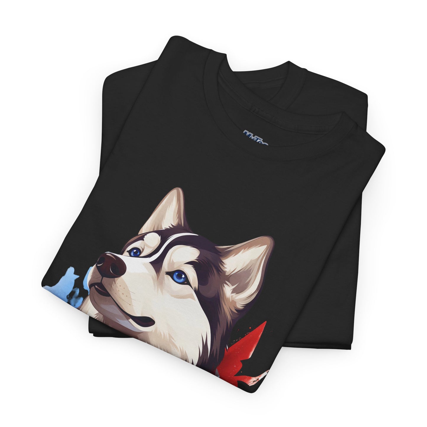 Patriotic Siberian Husky Unisex T-Shirt