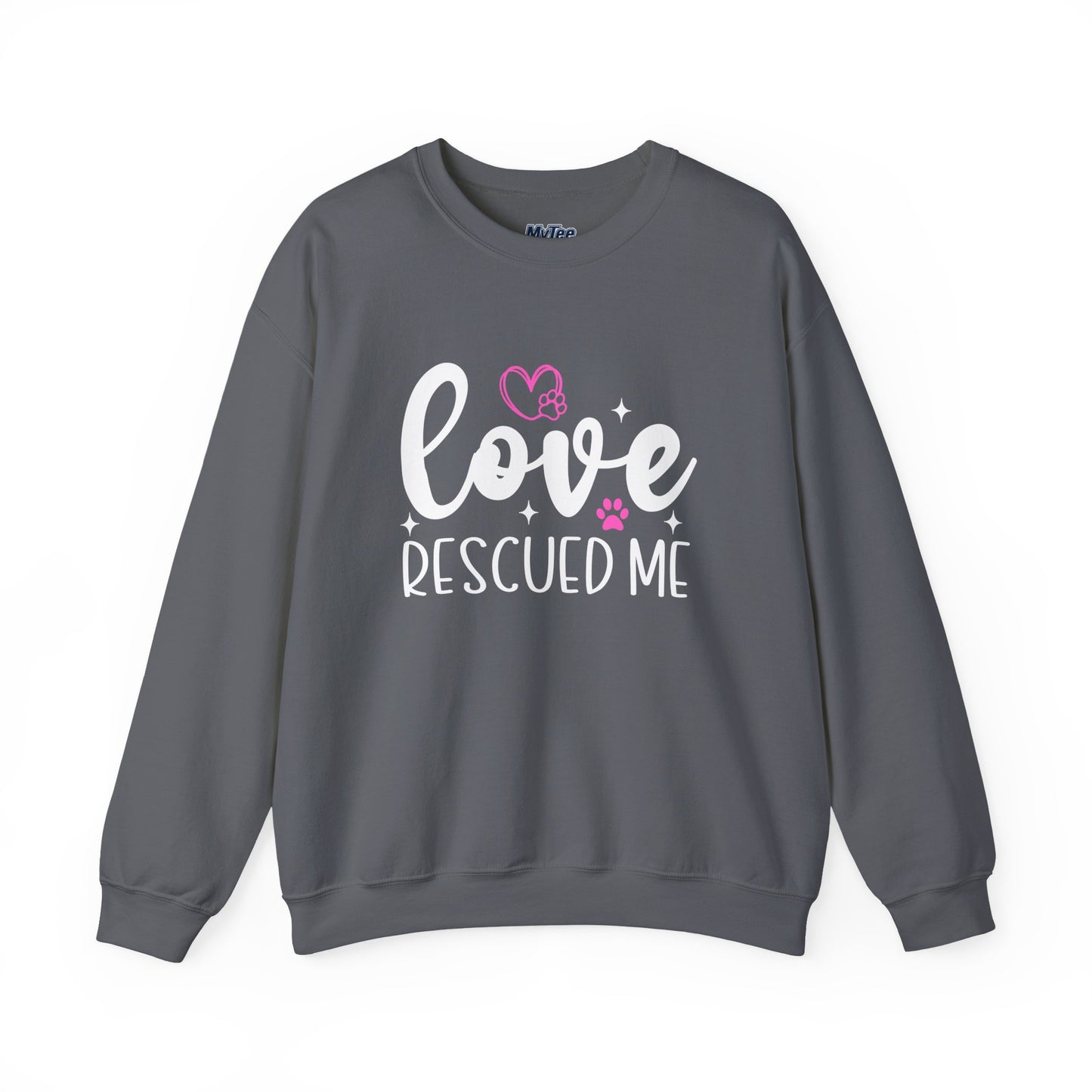 Love Rescued Me Unisex Sweatshirt – Heartfelt Dog Adoption Apparel