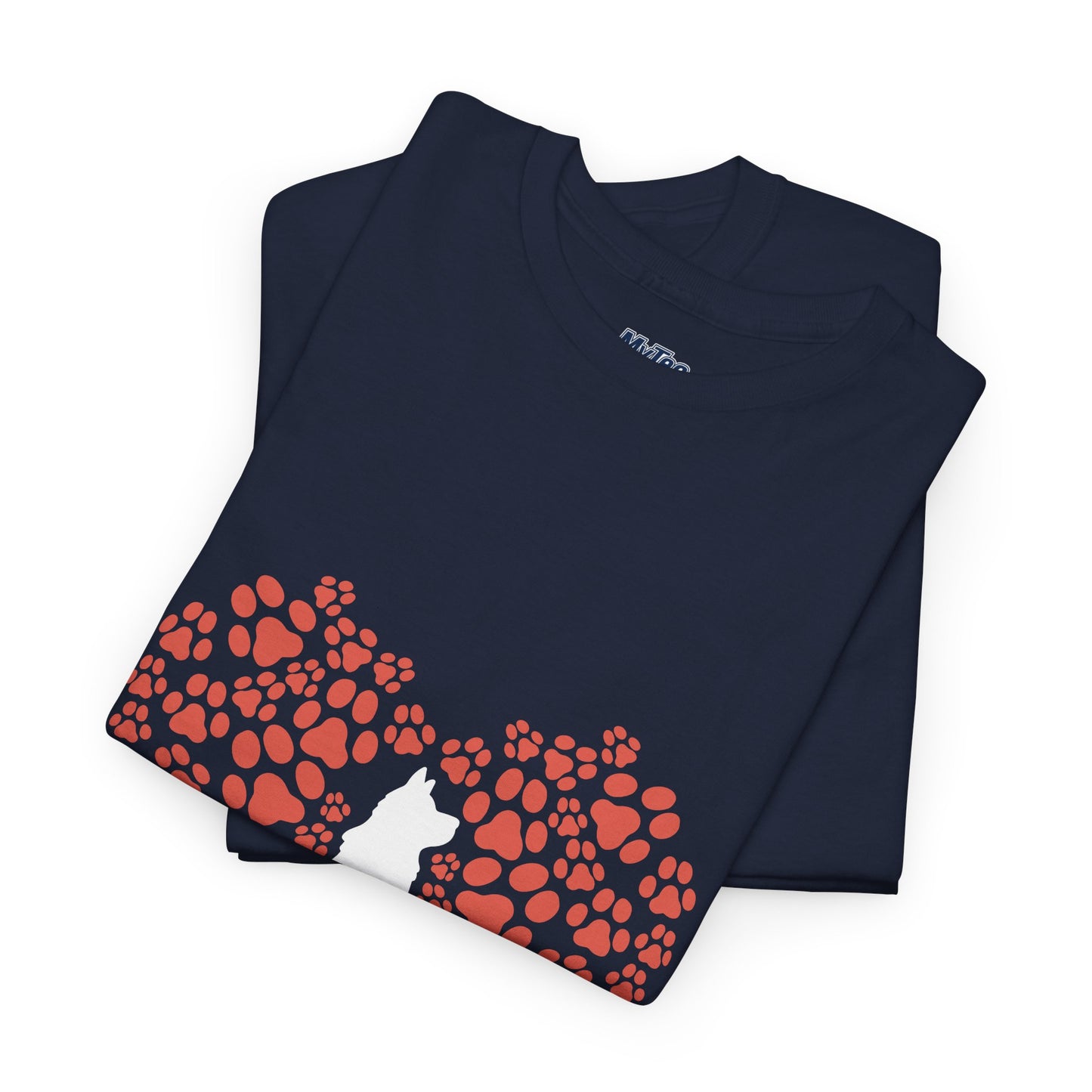 Dog Lover's Heart - Unisex Cotton Tee