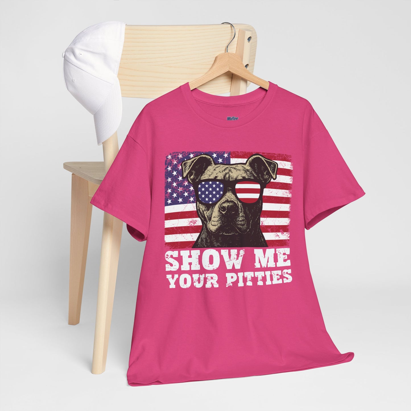 Show Me Your Pitties Patriotic Pitbull Unisex T-Shirt
