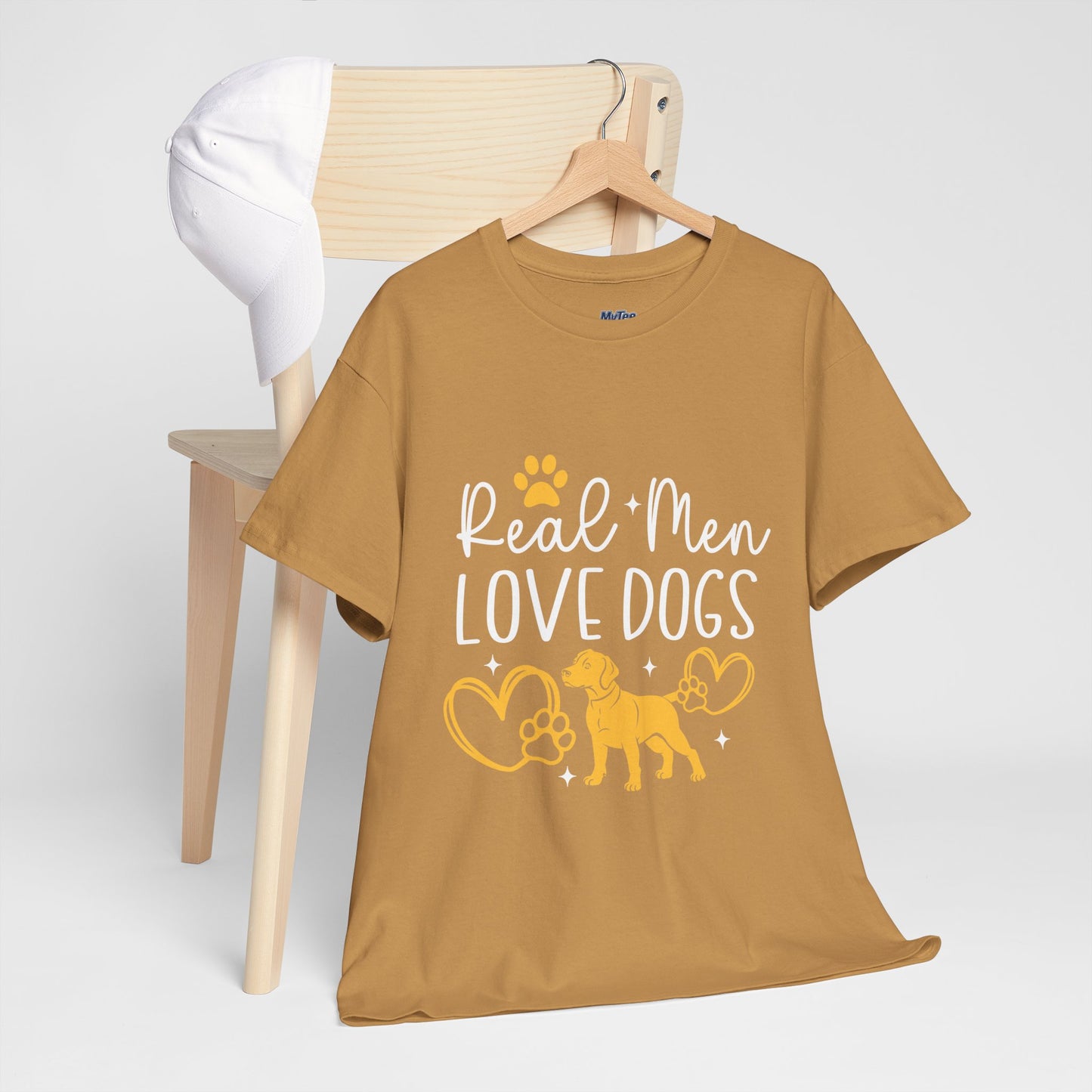 Real Men Love Dogs Cotton T-Shirts | Dog Lover