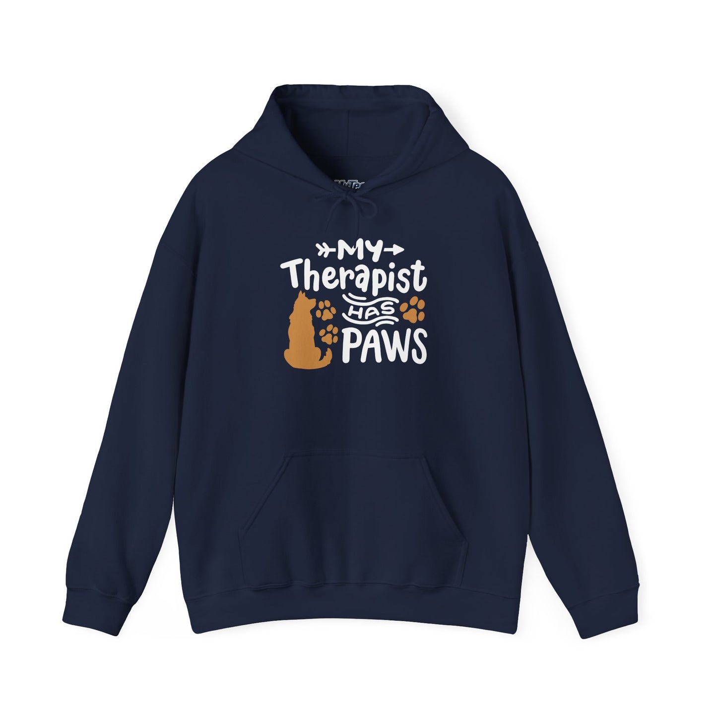 My Therapist Has Paws Pet Lover Hoodie | Animal Therapy Gift