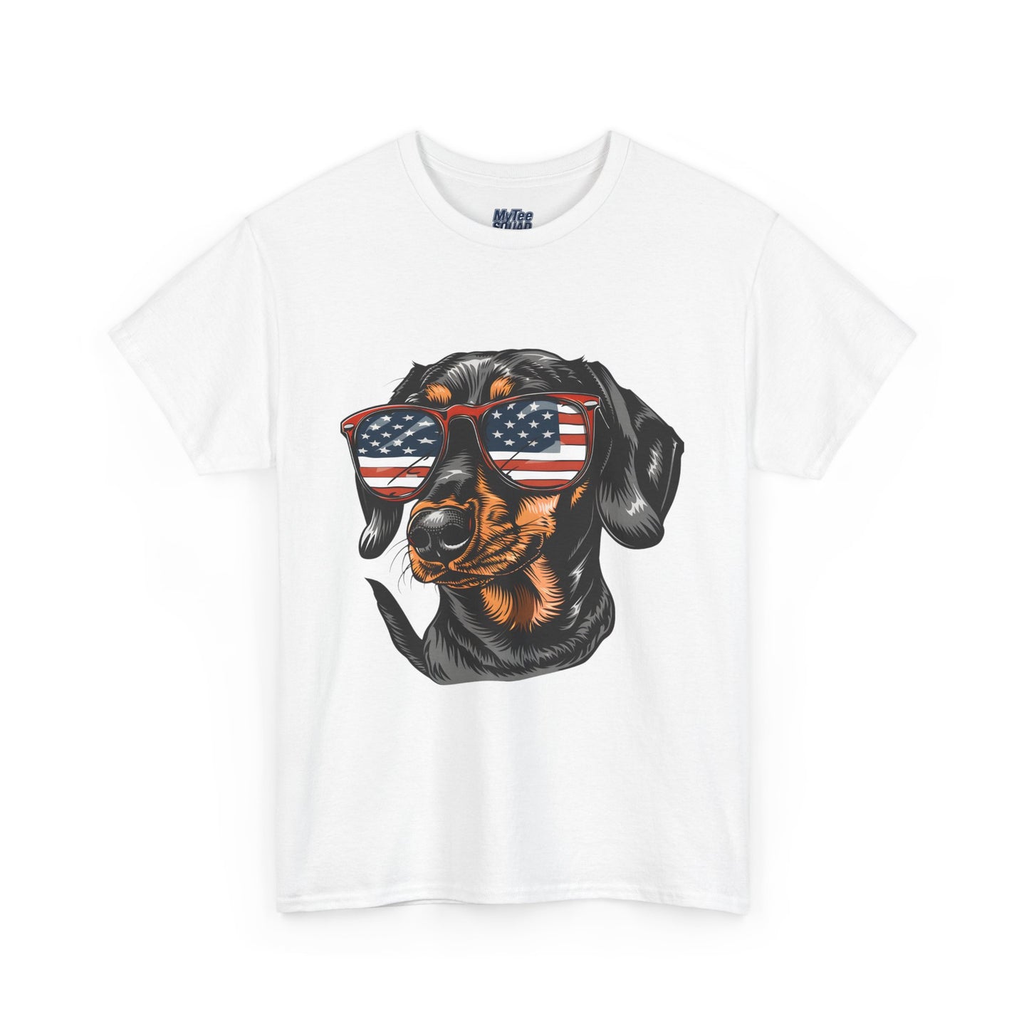 Patriotic Dachshund With Sunglasses Unisex T-Shirt