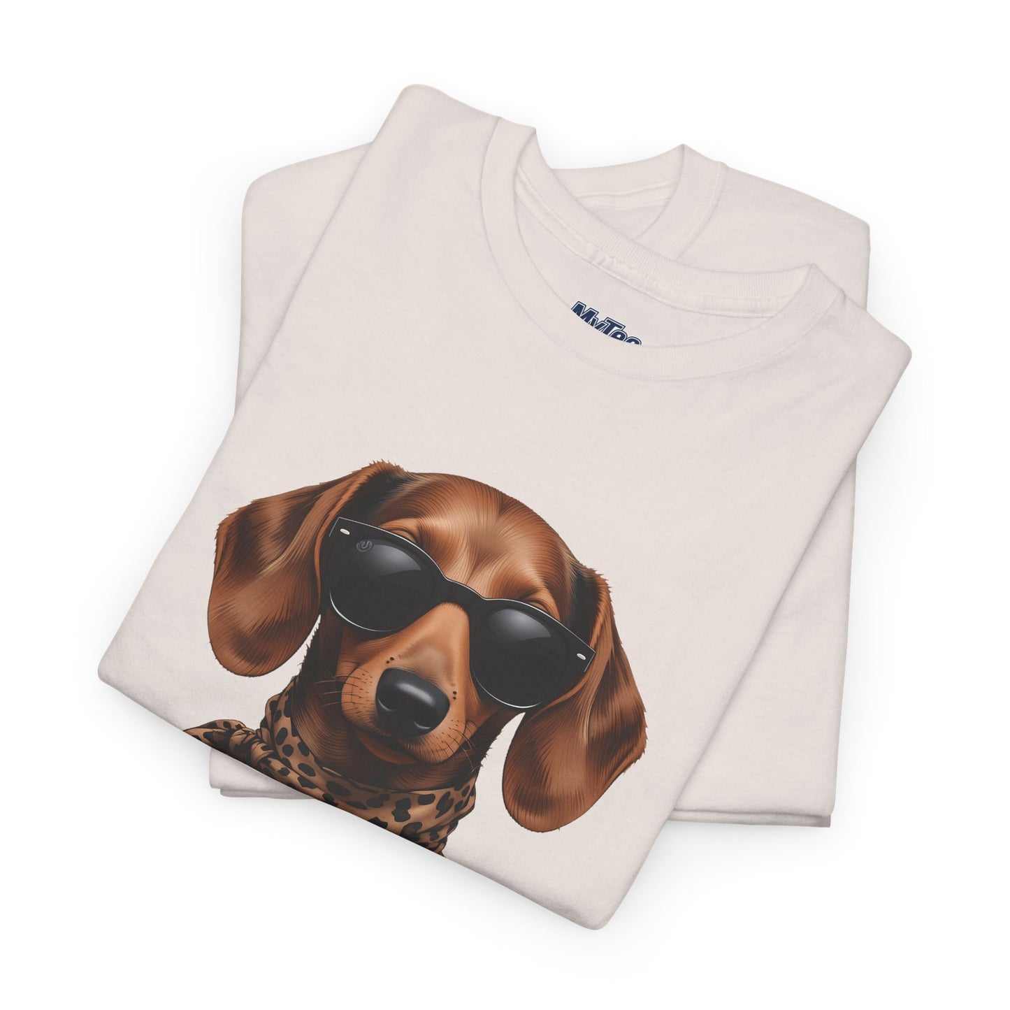 Dachshund With A Scarf Cotton T-Shirt