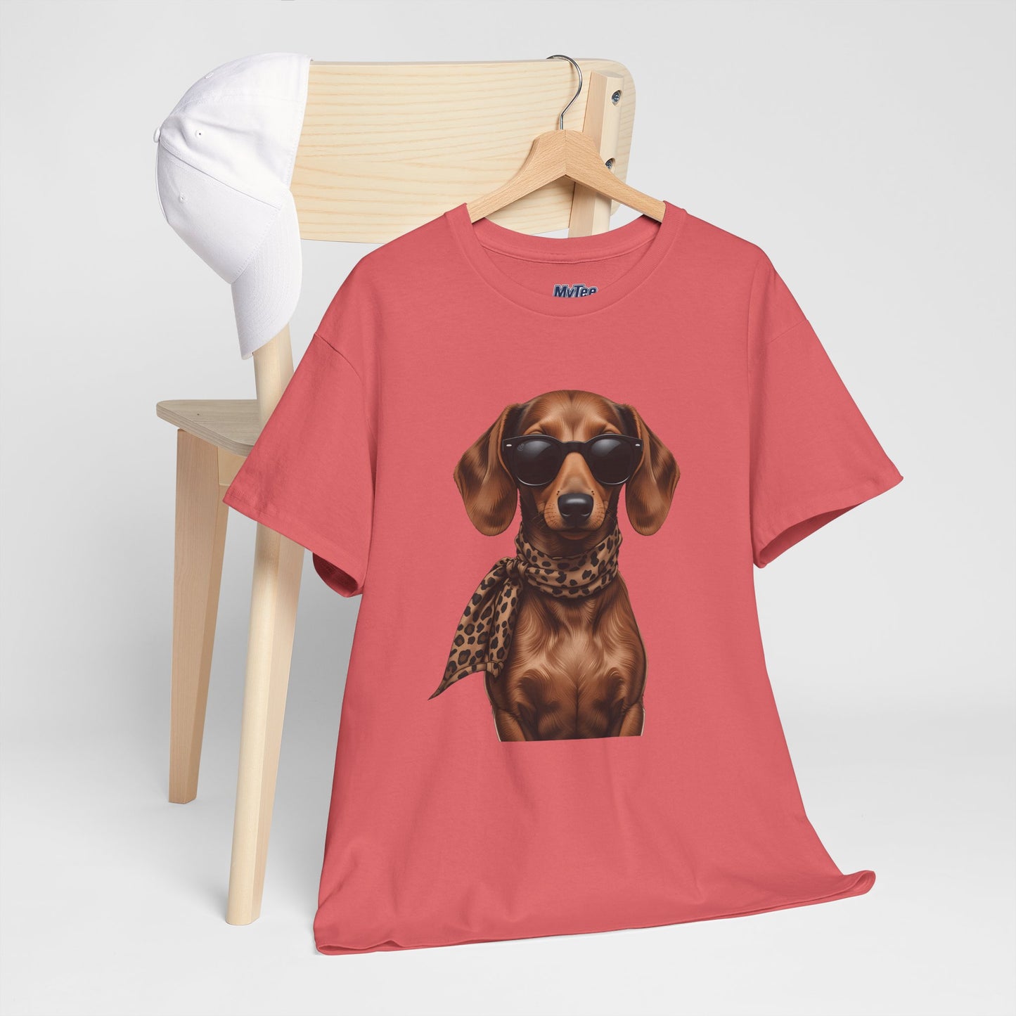 Dachshund With A Scarf Cotton T-Shirt